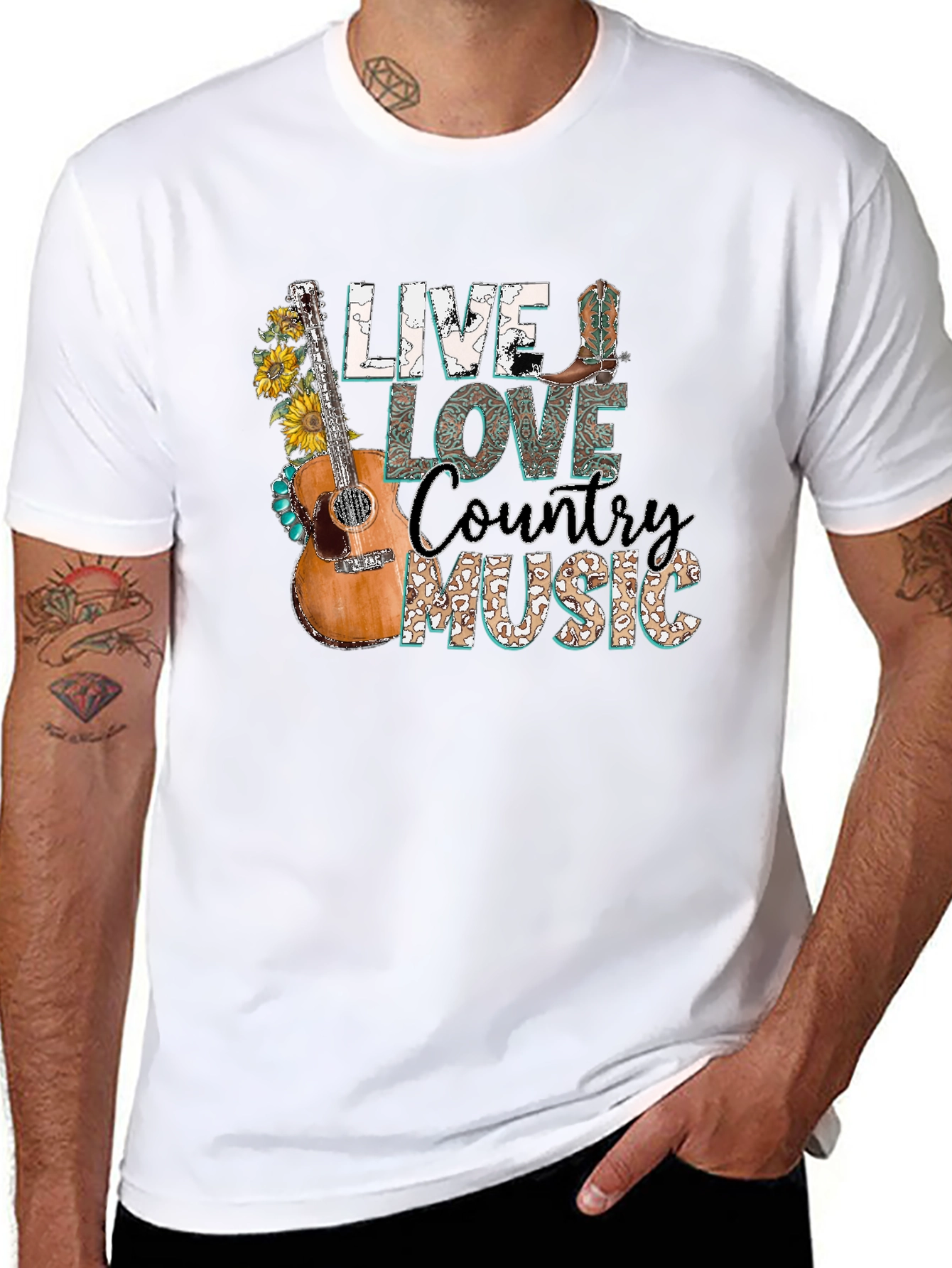 Live Love Country Music Graphic Tee