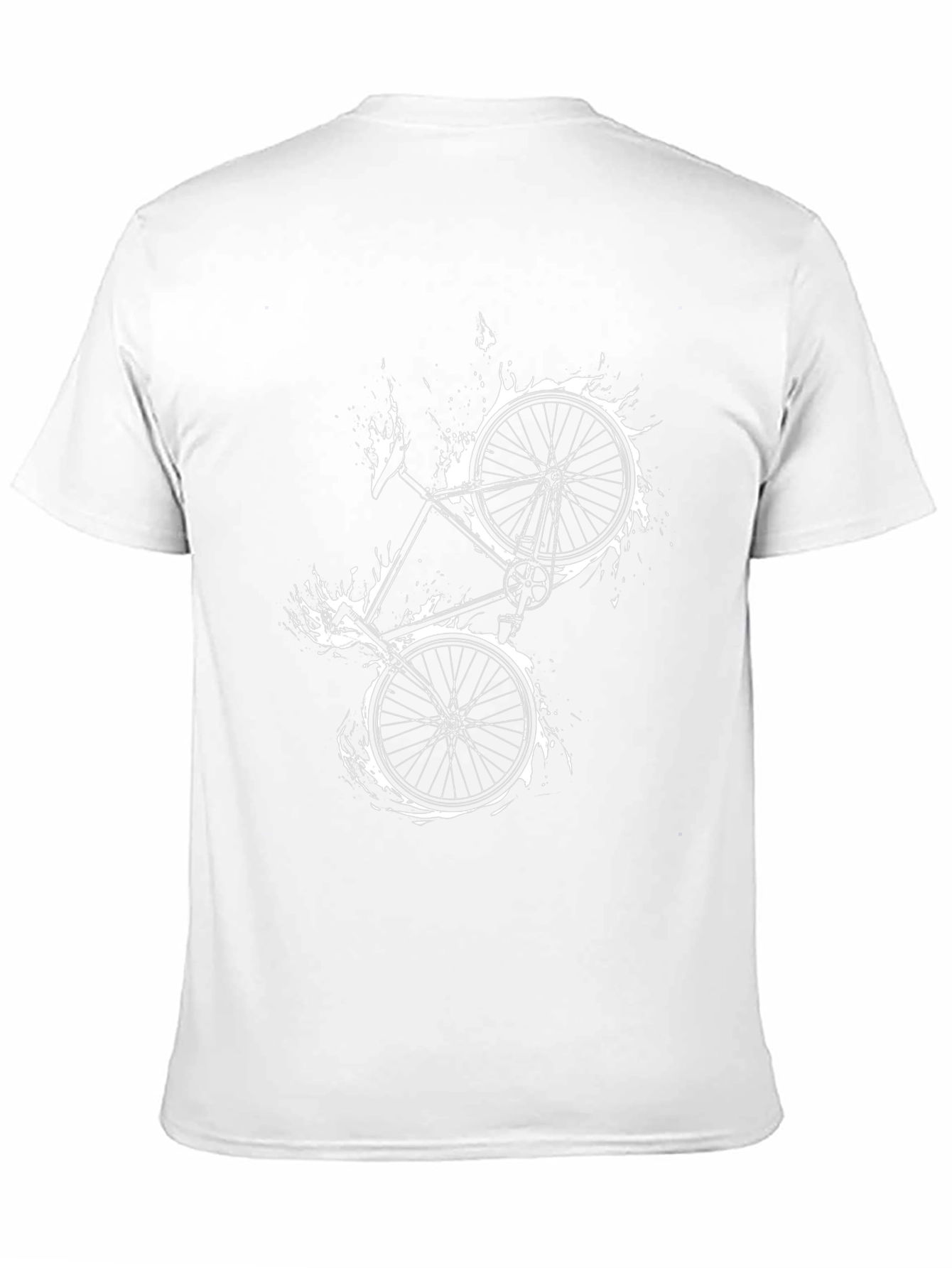 Black Bike Graphic Tee - Cycling Style