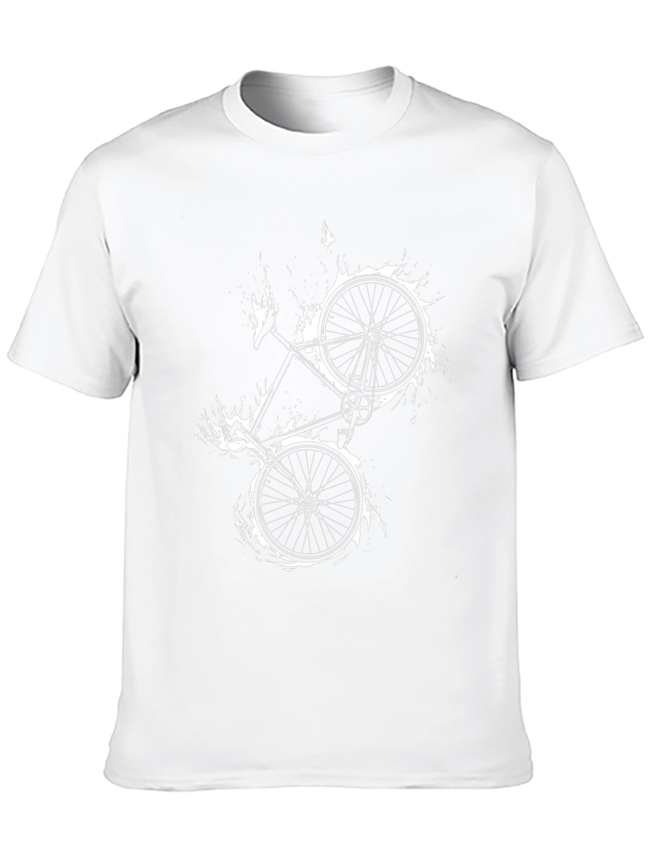 Black Bike Graphic Tee - Cycling Style