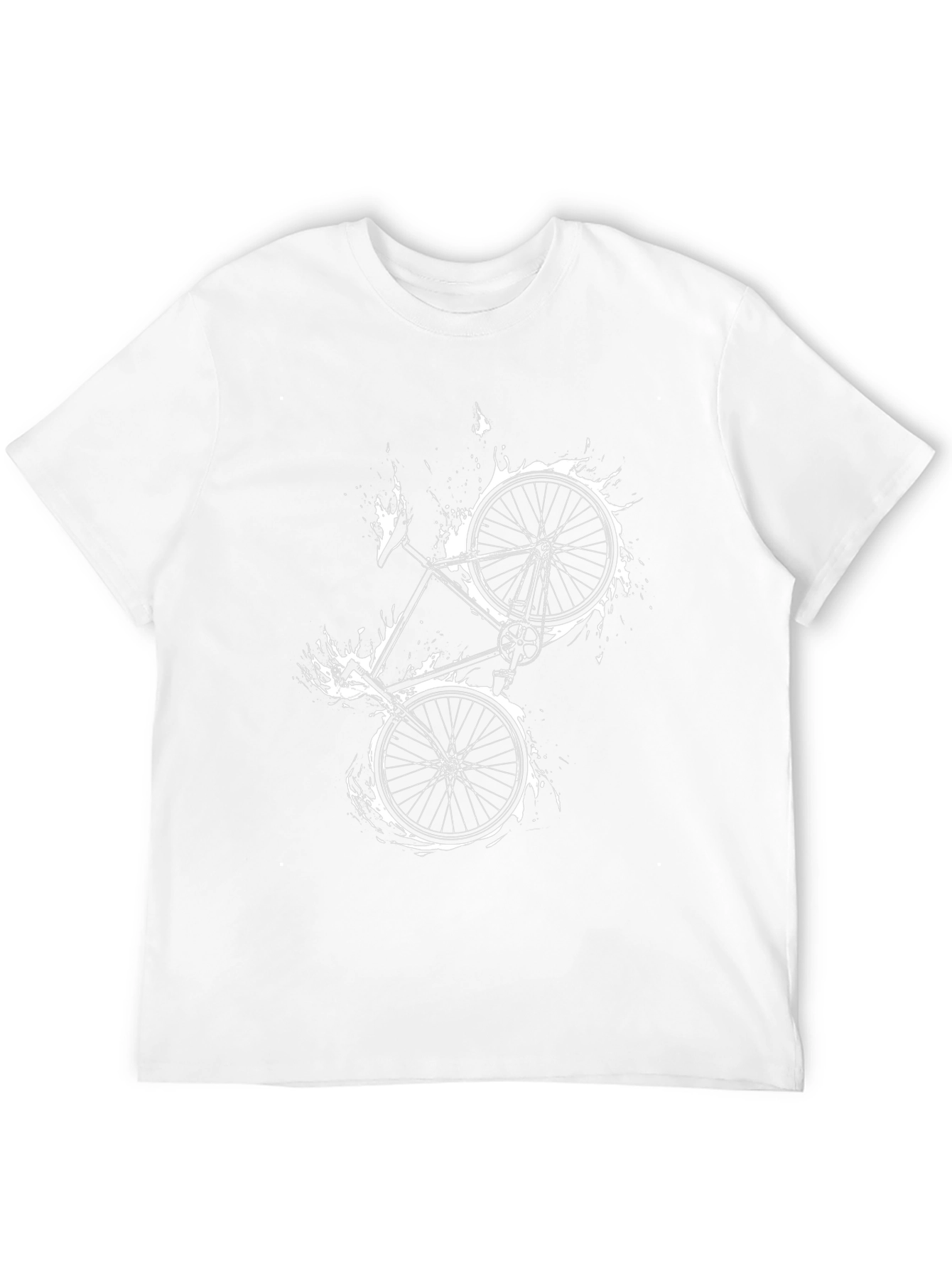 Black Bike Graphic Tee - Cycling Style