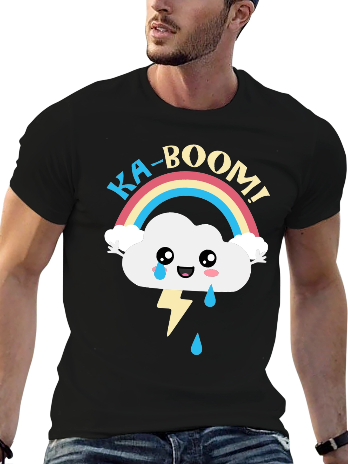 Ka-Boom Graphic T-Shirt - Weather Cloud Design