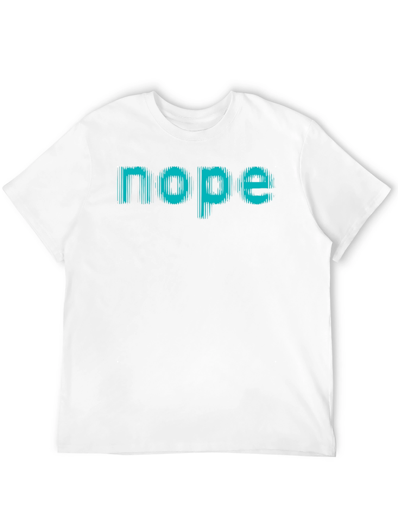 Nope Graphic Tee - Black Casual T-Shirt