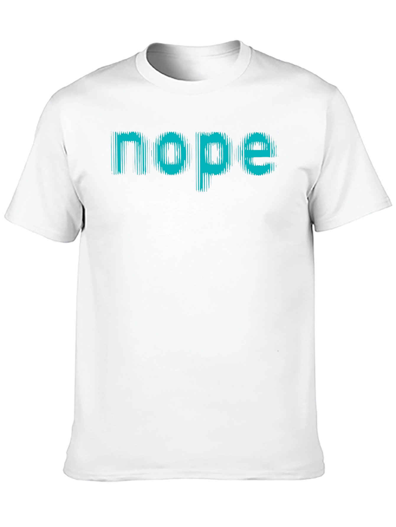 Nope Graphic Tee - Black Casual T-Shirt