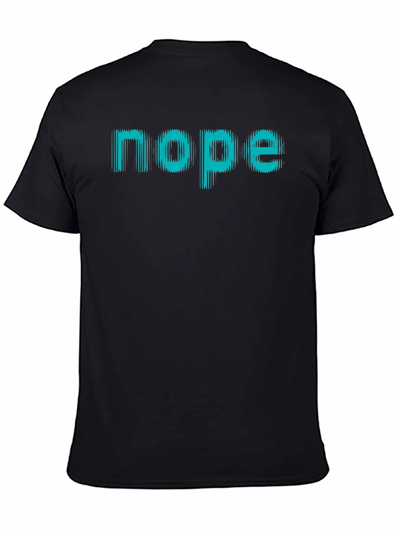 Nope Graphic Tee - Black Casual T-Shirt