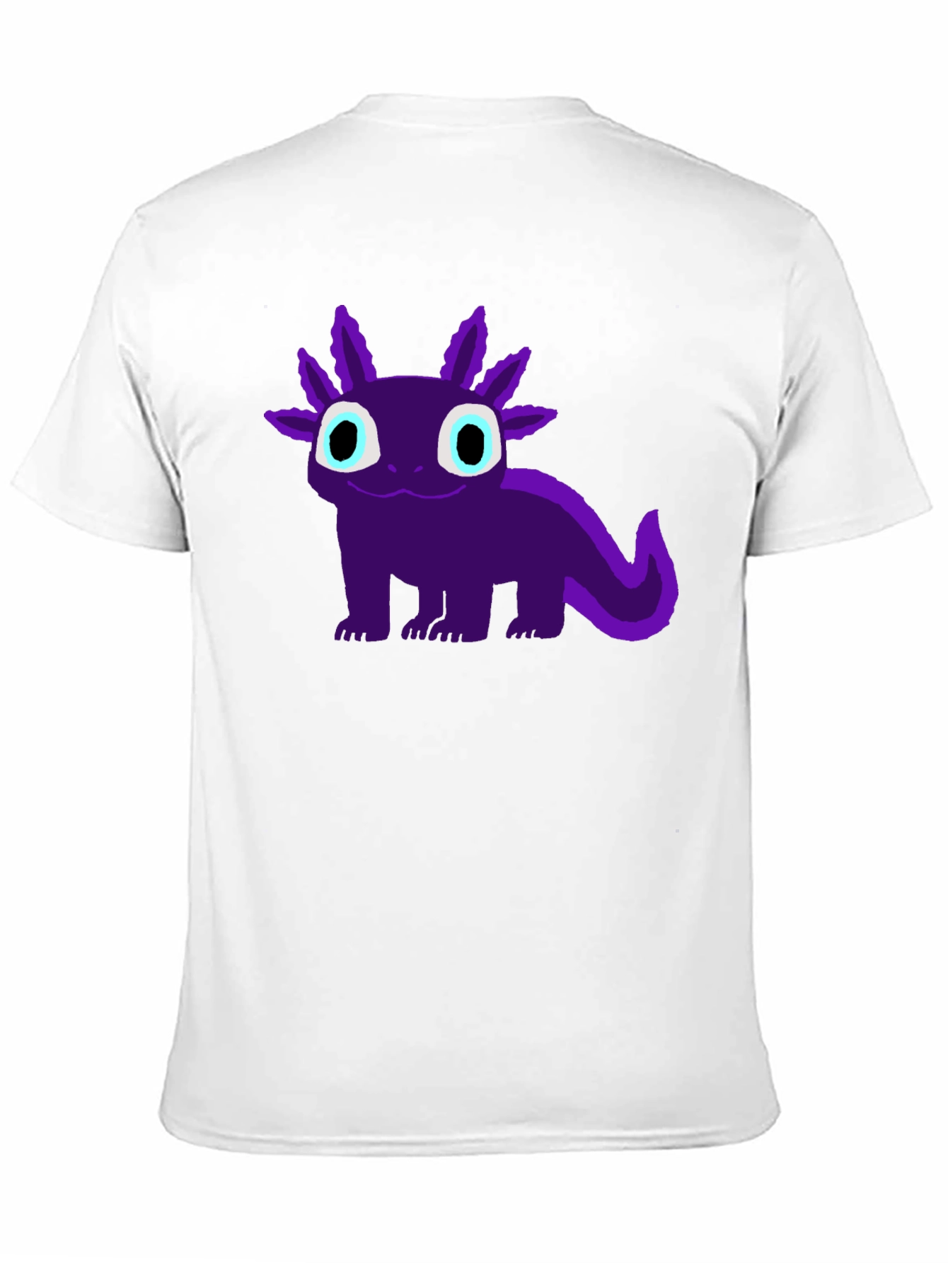 Axolotl Graphic Tee - Cute Purple Amphibian Shirt