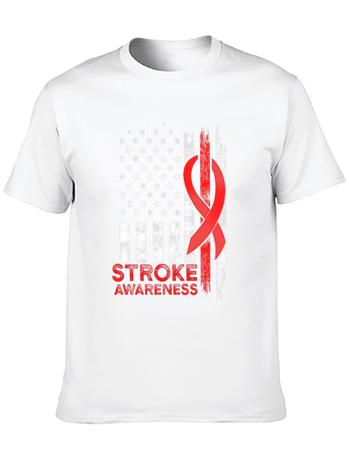 Stroke Awareness American Flag T-Shirt