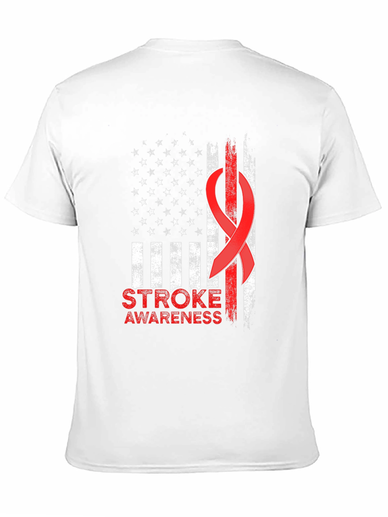 Stroke Awareness American Flag T-Shirt