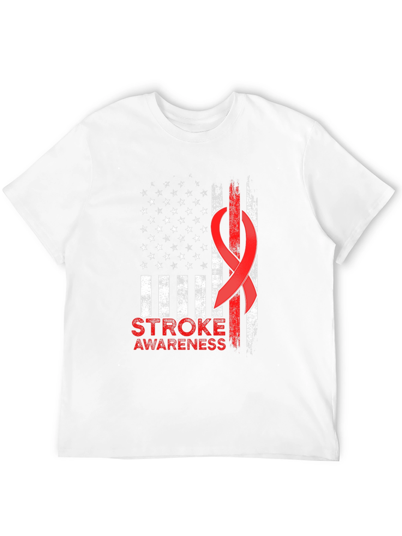 Stroke Awareness American Flag T-Shirt