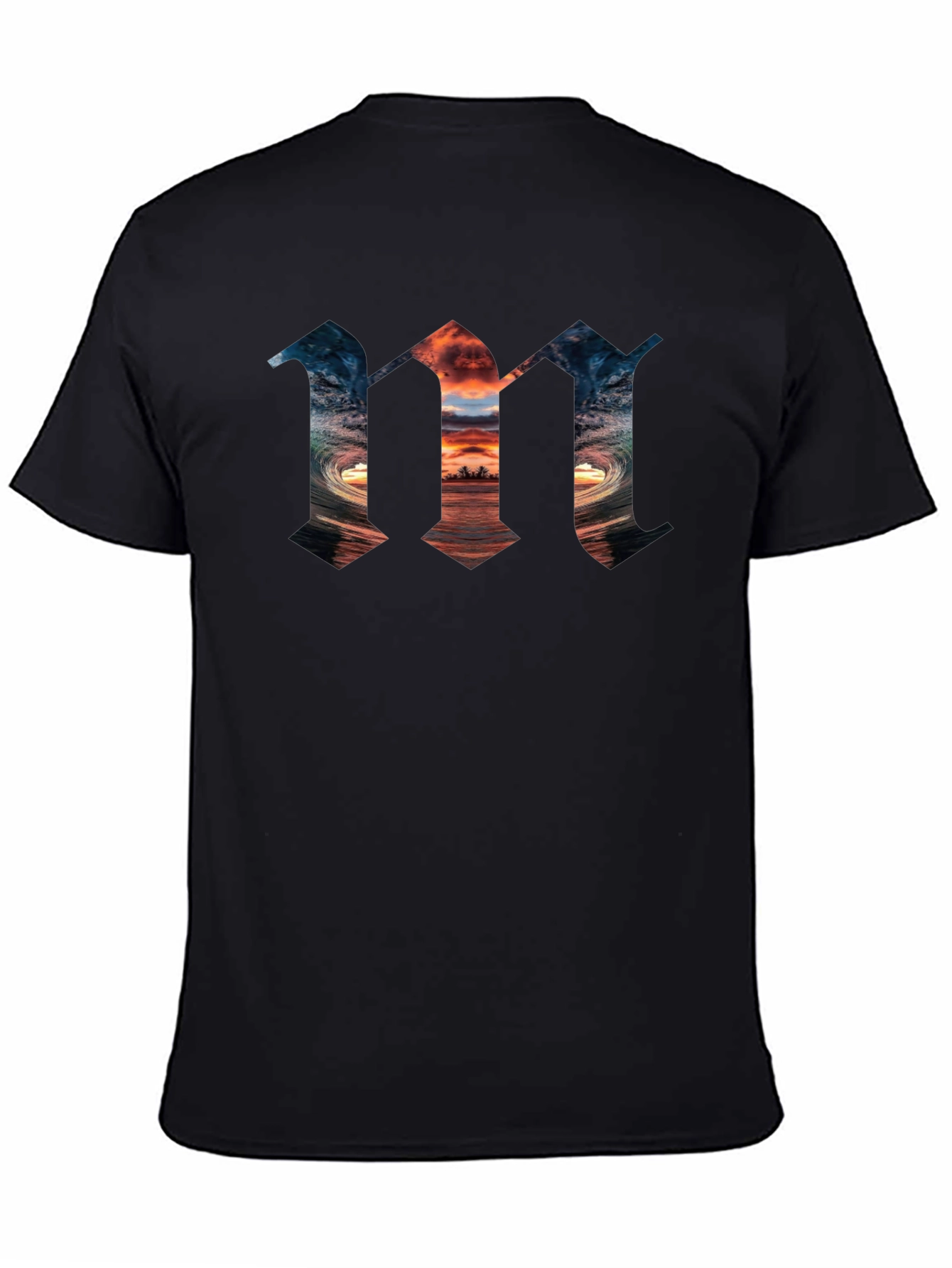 Ocean Wave M Graphic Tee - Black
