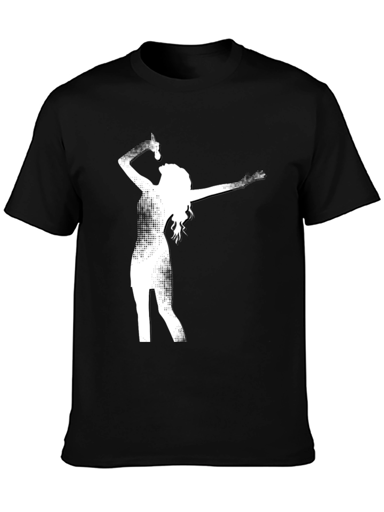 Singer Silhouette Black T-Shirt