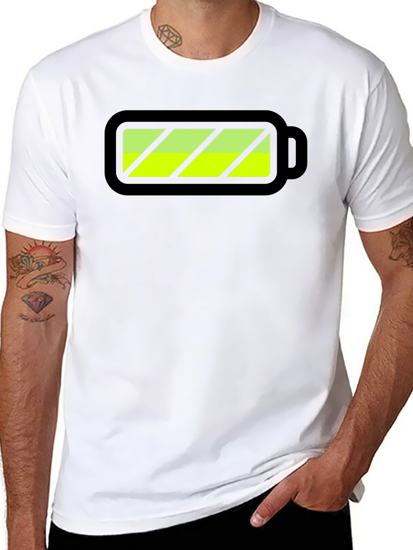 Full Battery T-Shirt - Power Up Your Style!