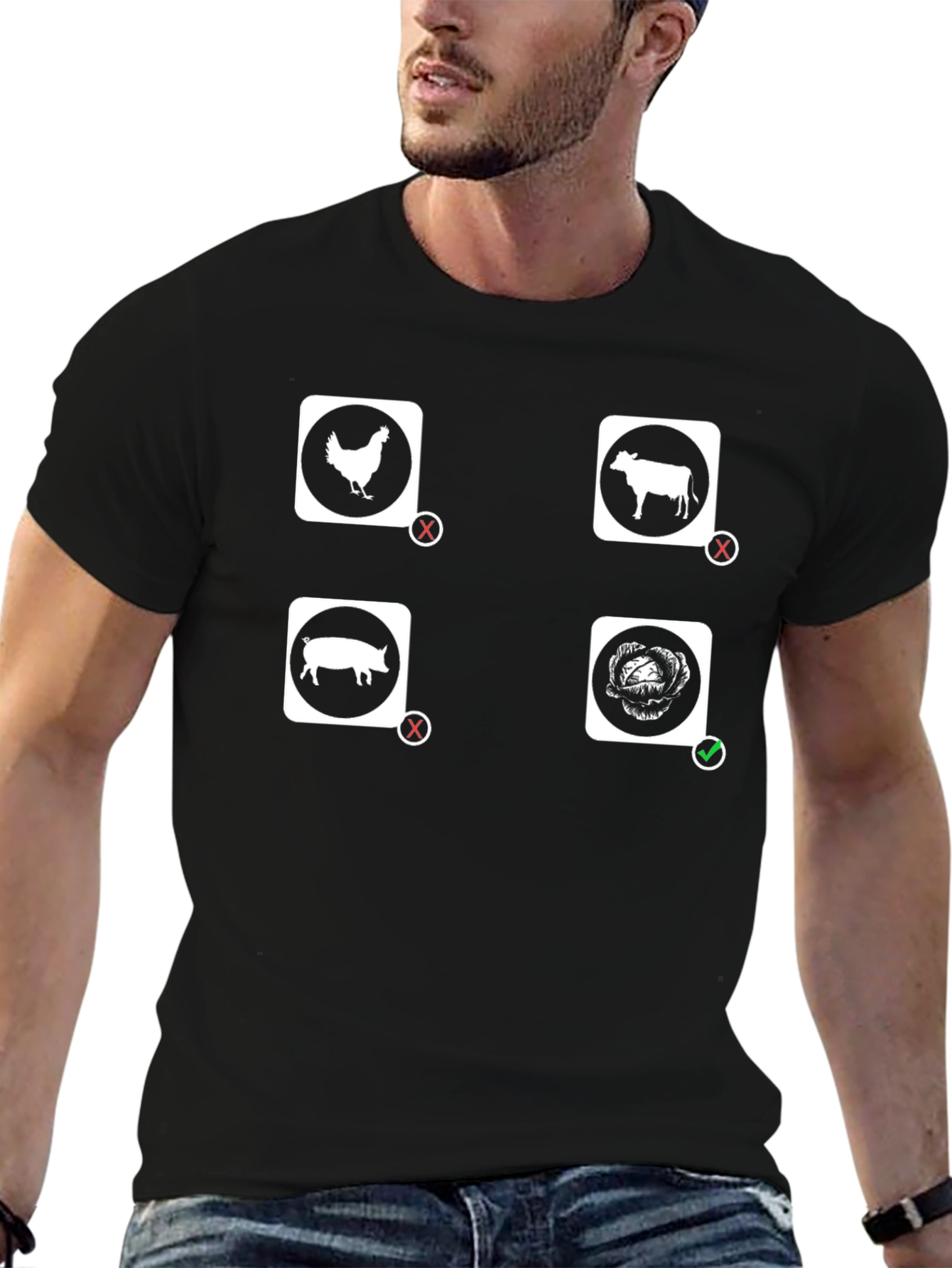 Vegan T-Shirt - Eat Plants Not Animals
