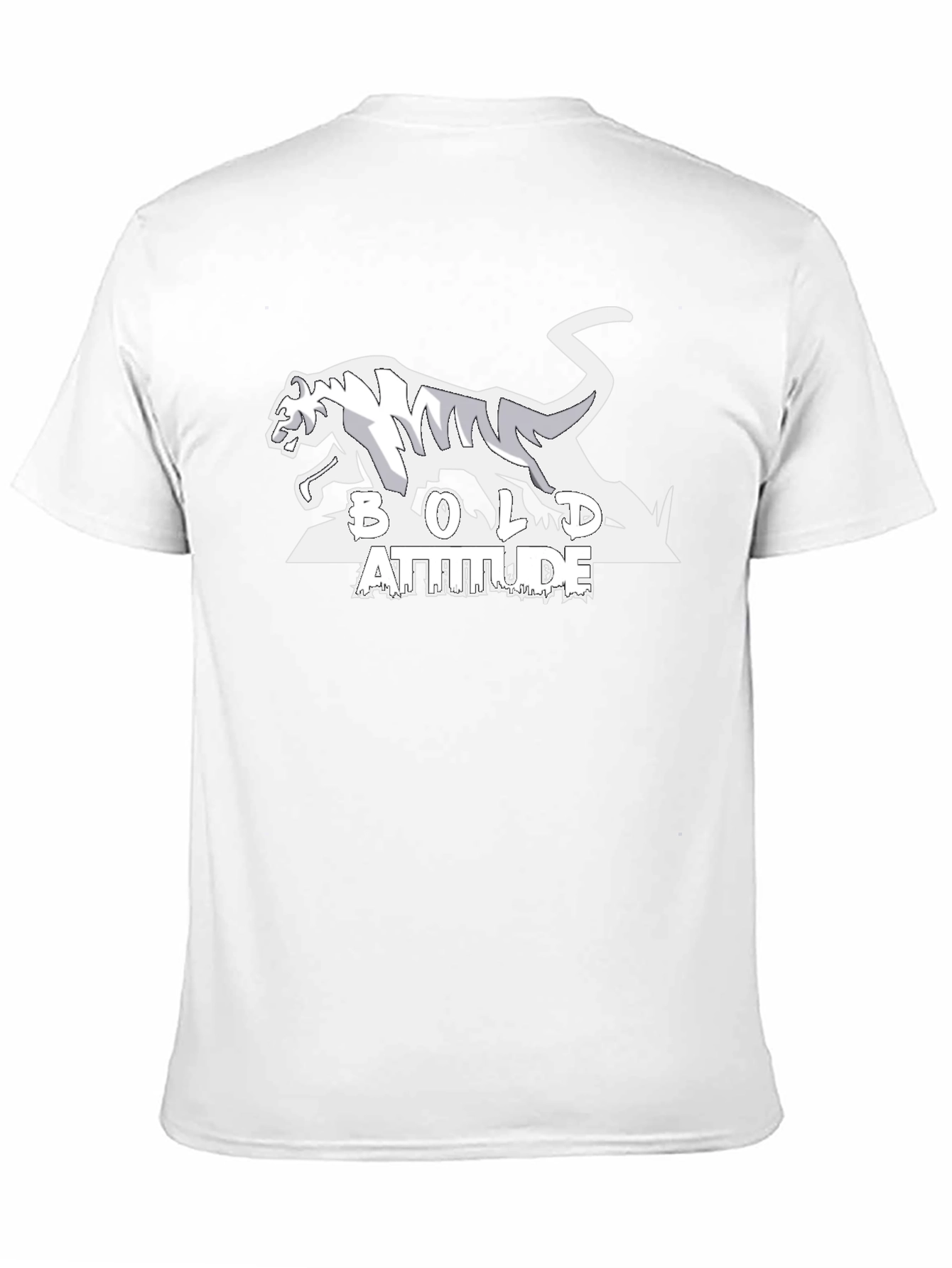 Bold Attitude Tiger Graphic Tee - Black