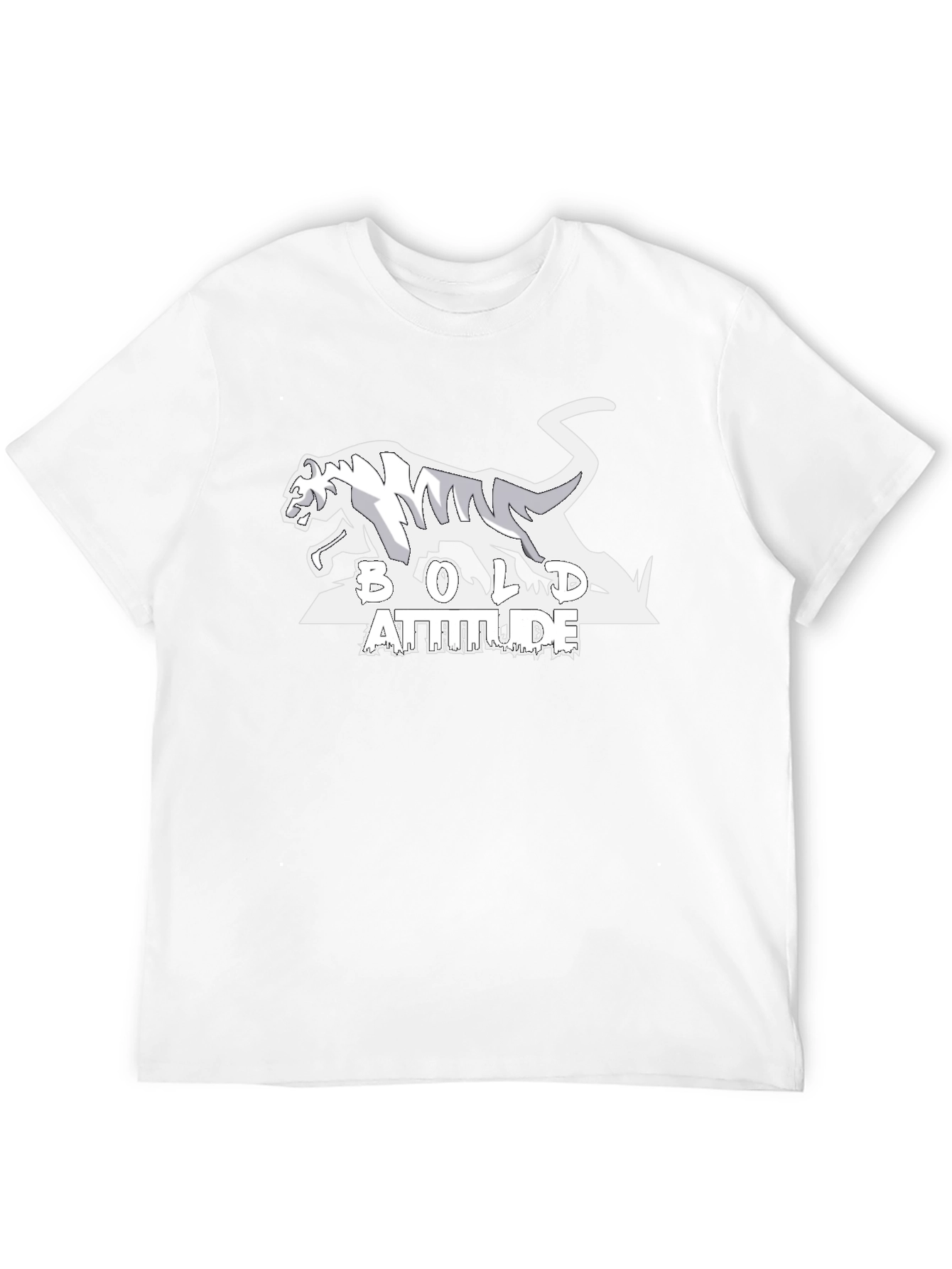 Bold Attitude Tiger Graphic Tee - Black
