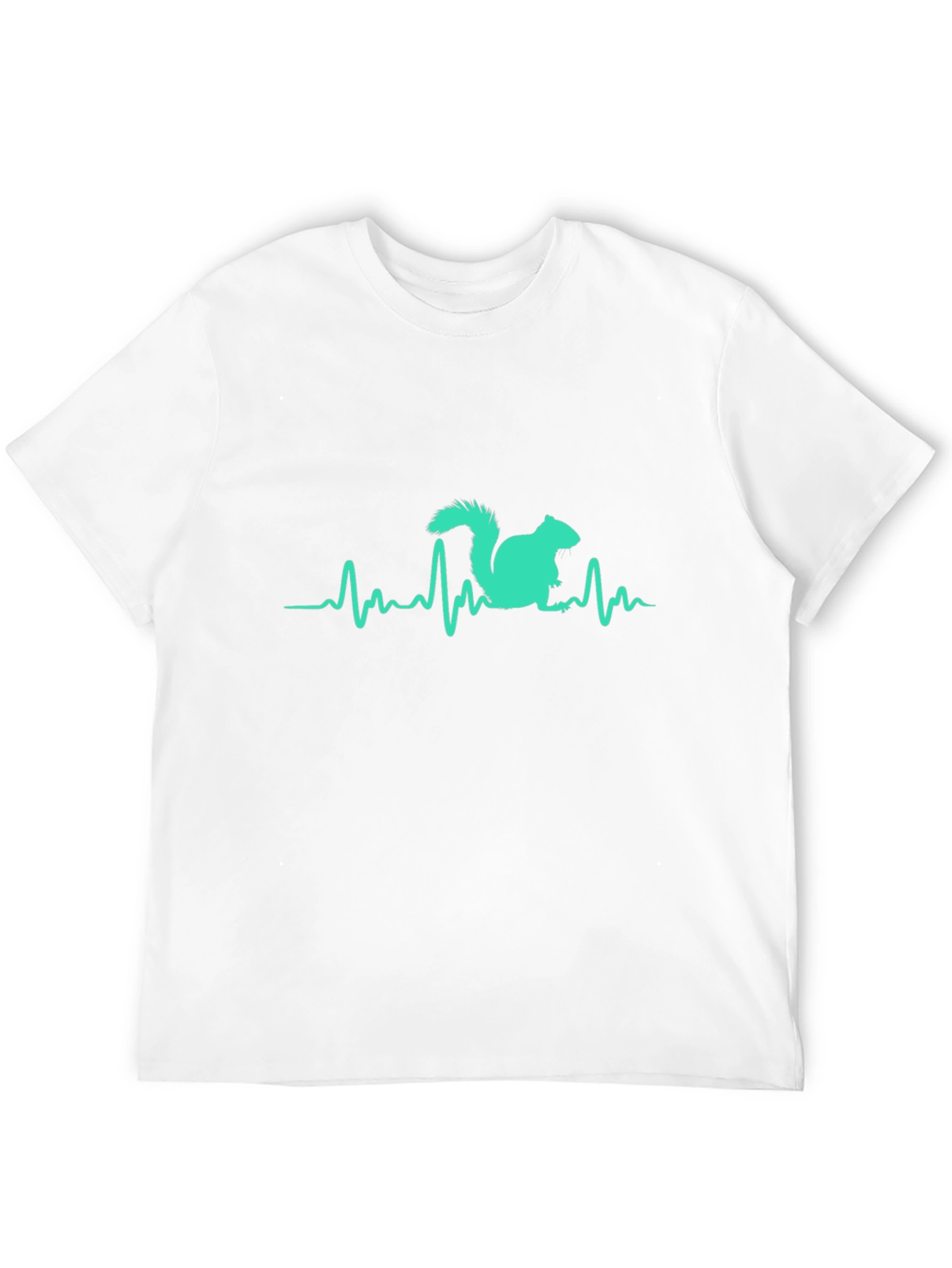 Squirrel Heartbeat T-Shirt - Black