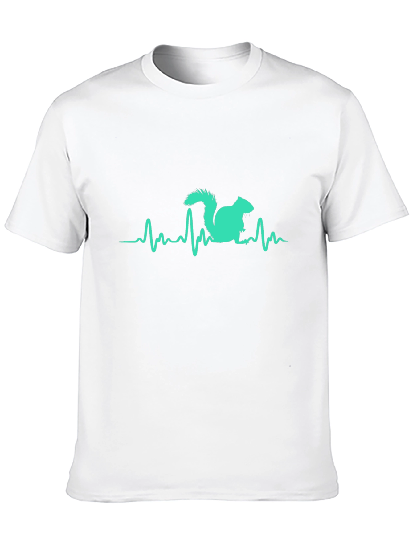 Squirrel Heartbeat T-Shirt - Black