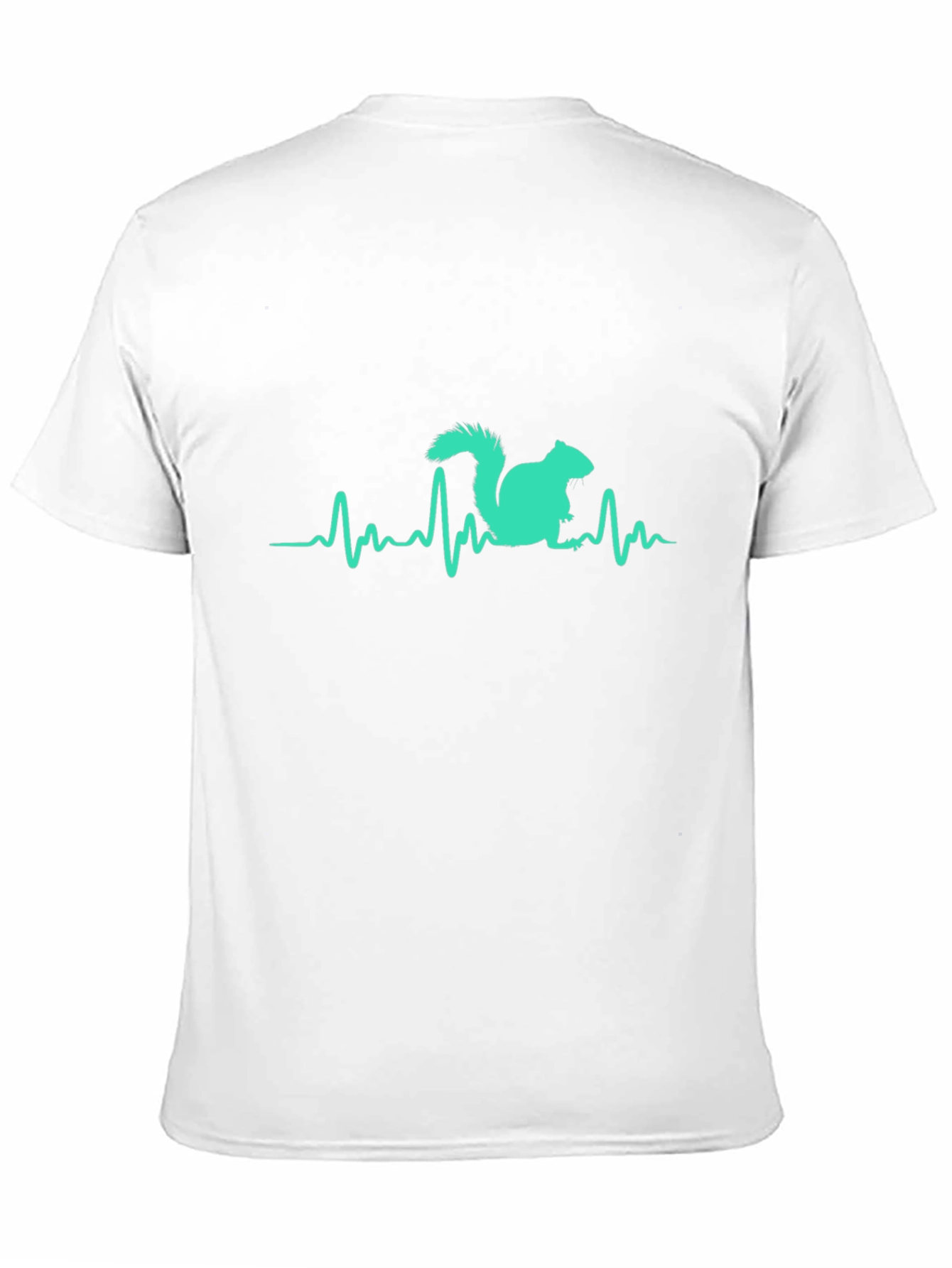Squirrel Heartbeat T-Shirt - Black