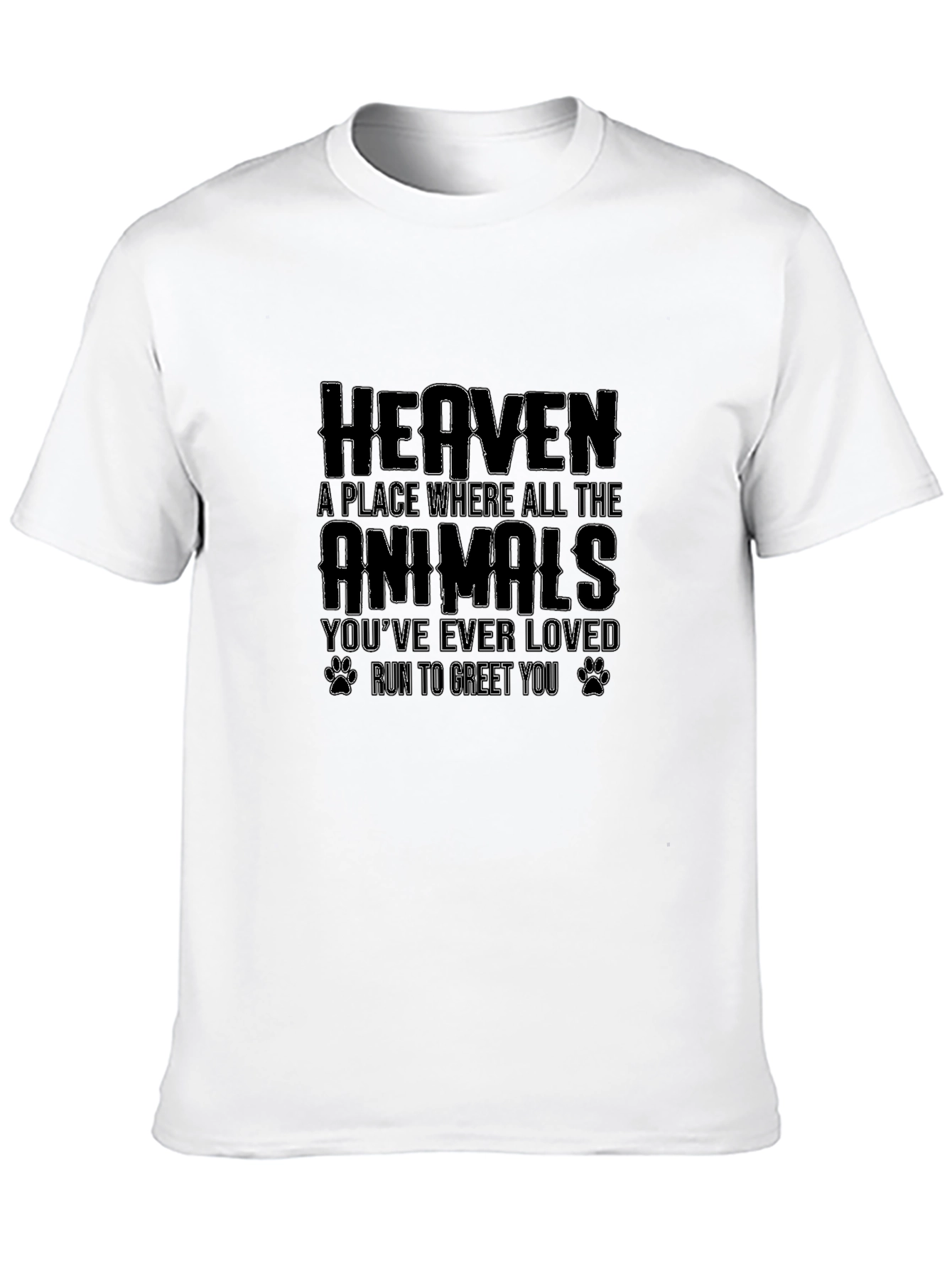 Heaven Animals Loved Graphic T-Shirt