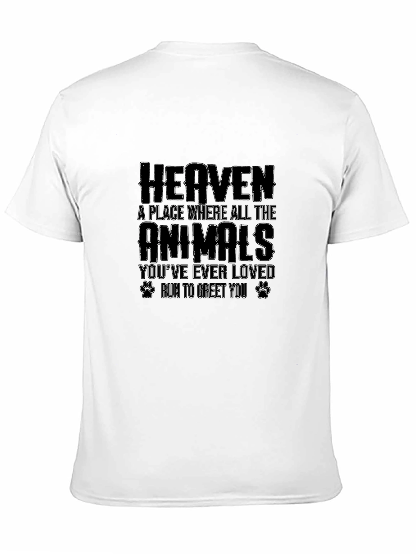 Heaven Animals Loved Graphic T-Shirt
