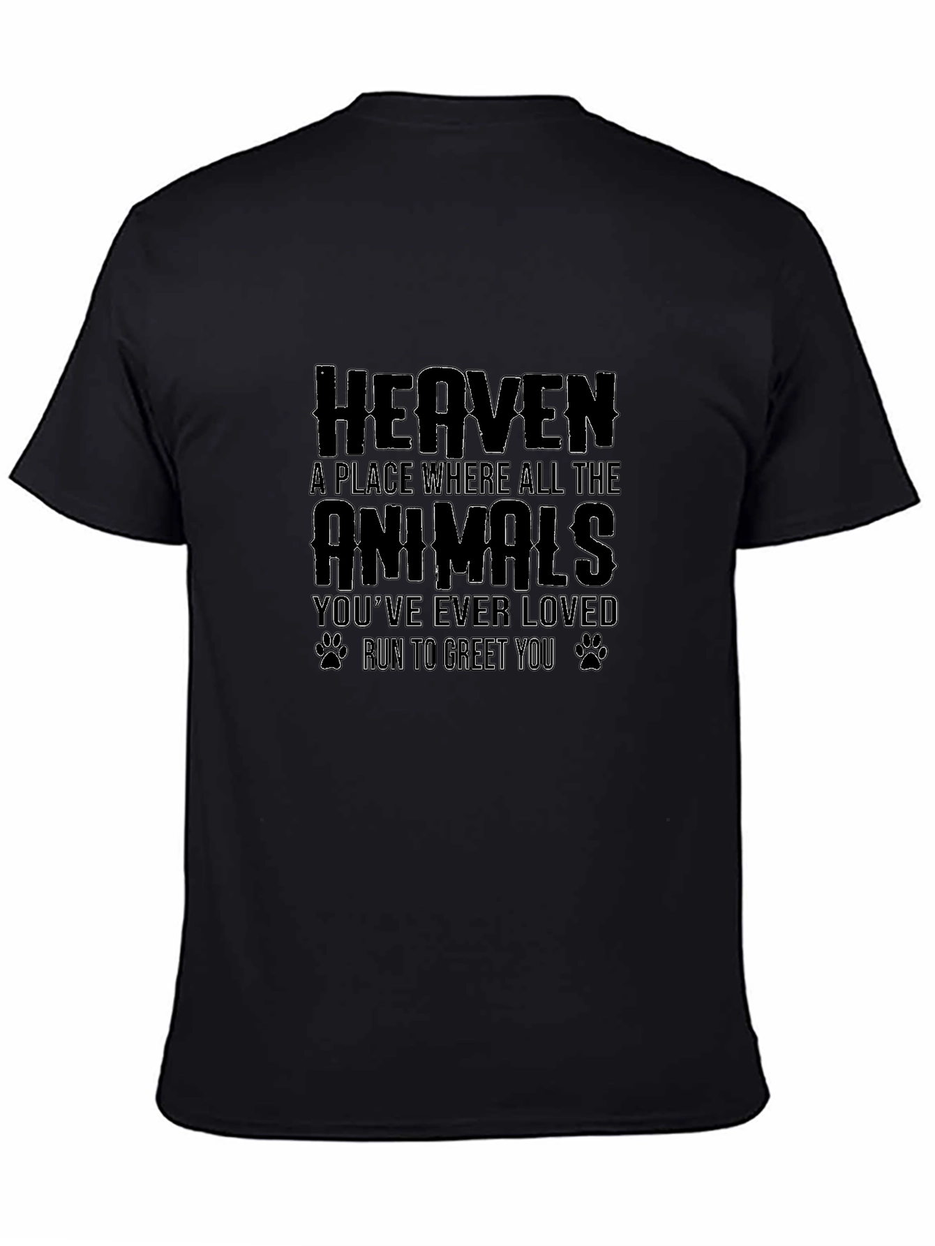 Heaven Animals Loved Graphic T-Shirt