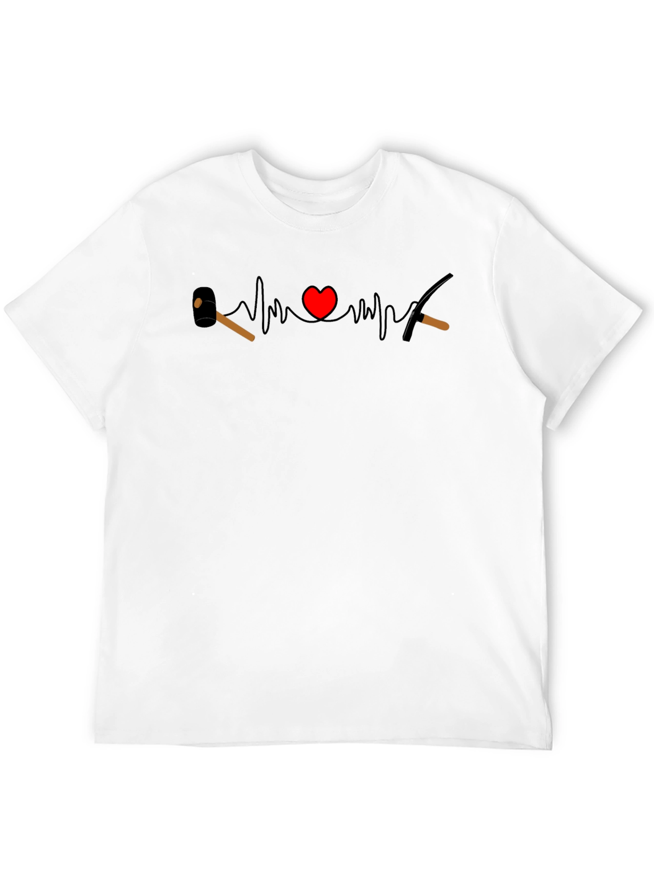 Heartbeat Geology T-Shirt - Love Rocks!