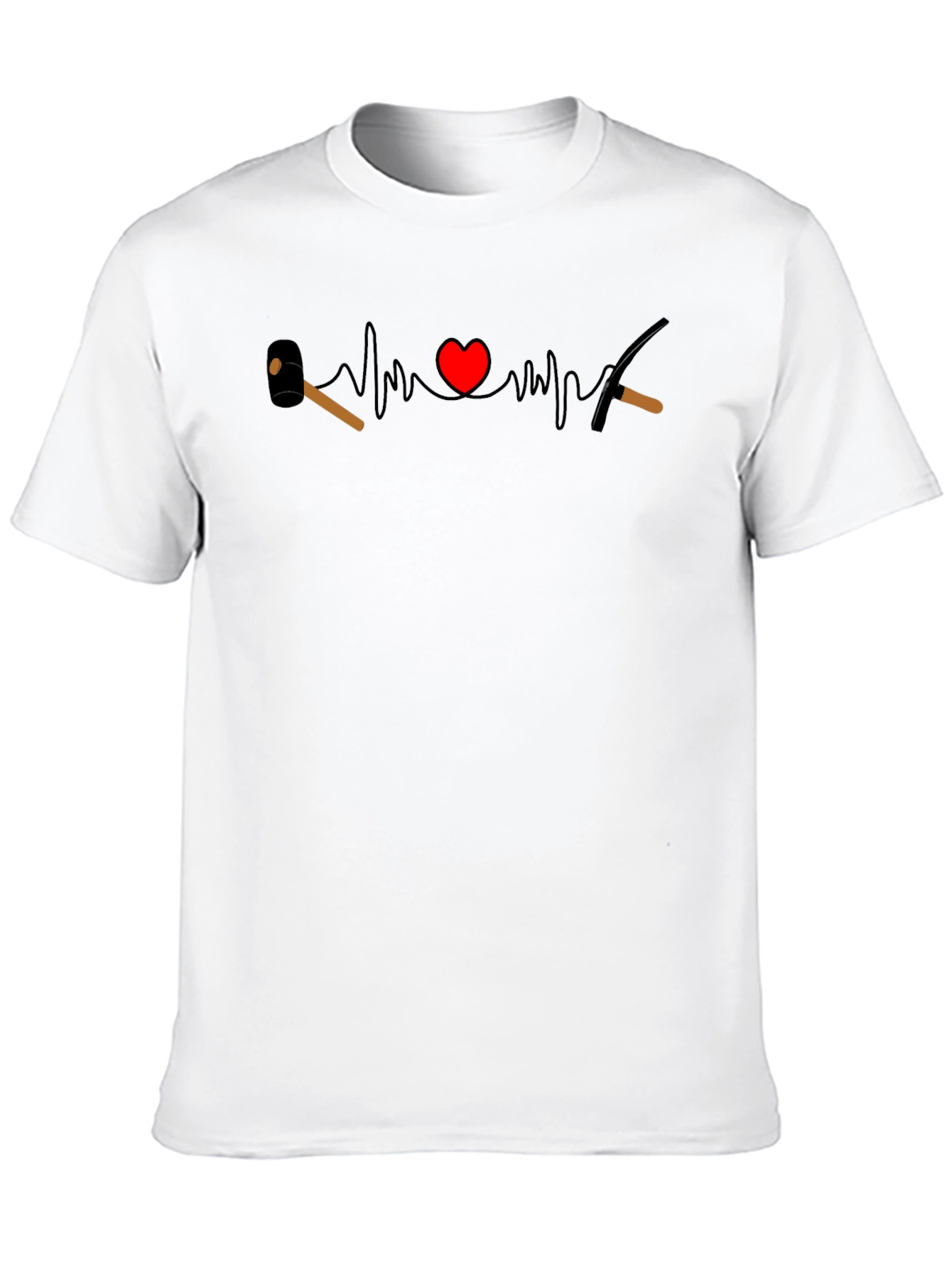 Heartbeat Geology T-Shirt - Love Rocks!