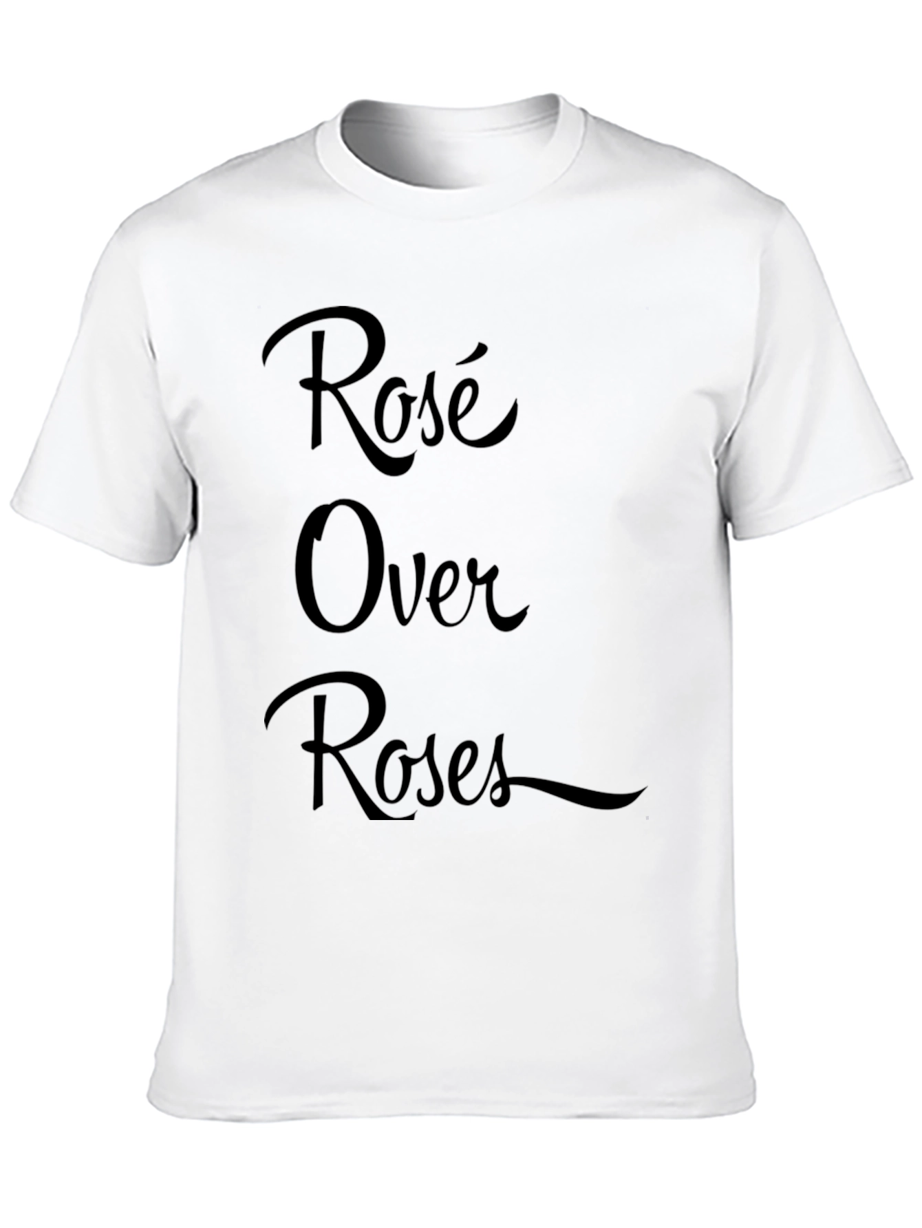 Rosé Over Roses Black Graphic Tee