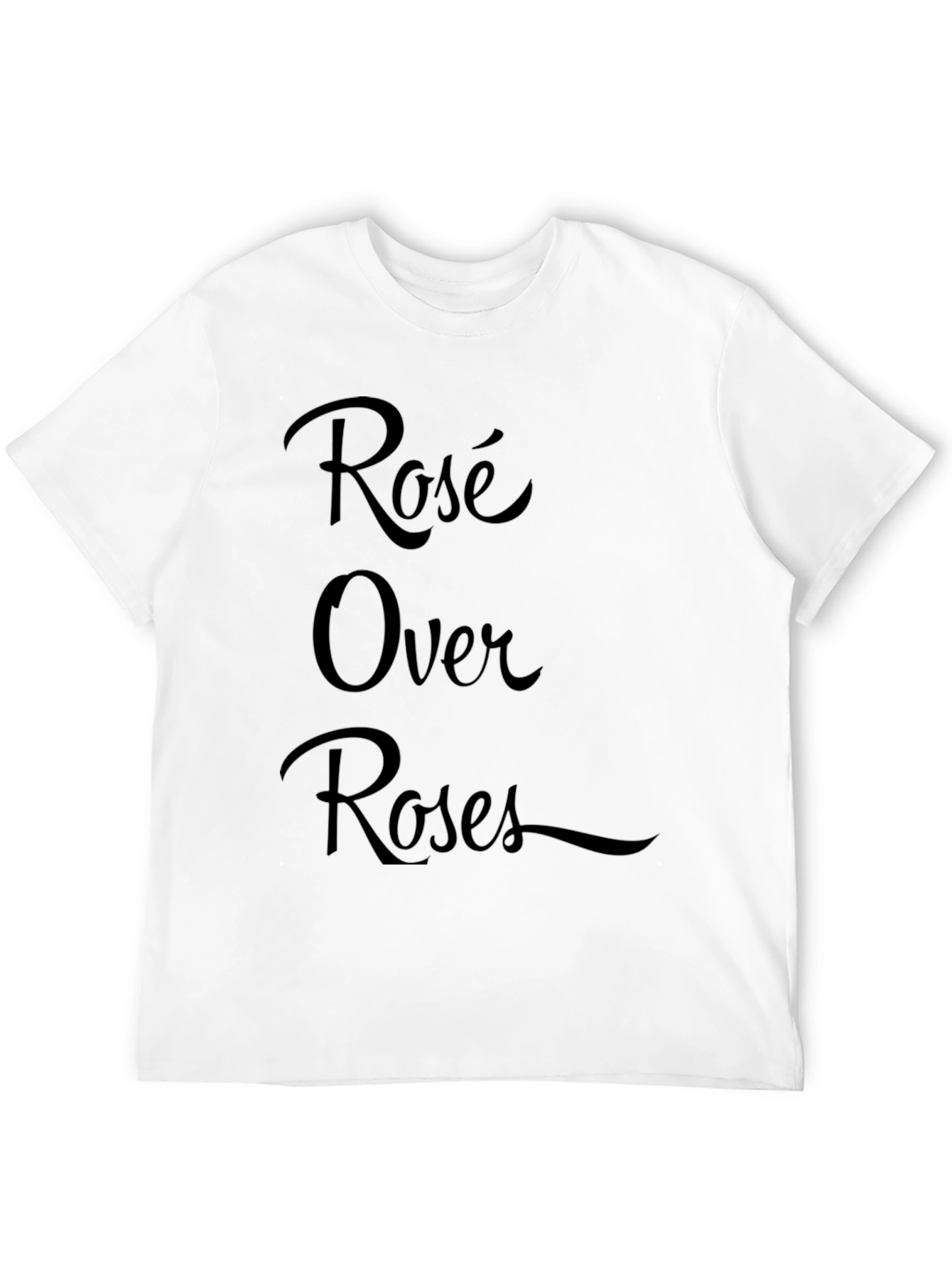 Rosé Over Roses Black Graphic Tee