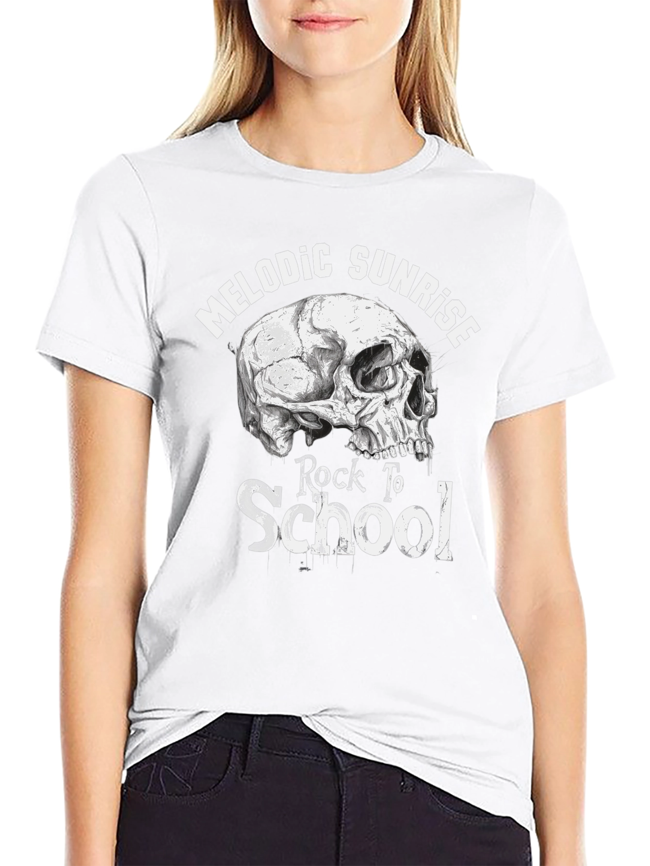 Melodic Sunrise Rock To School Graphic T-Shirt