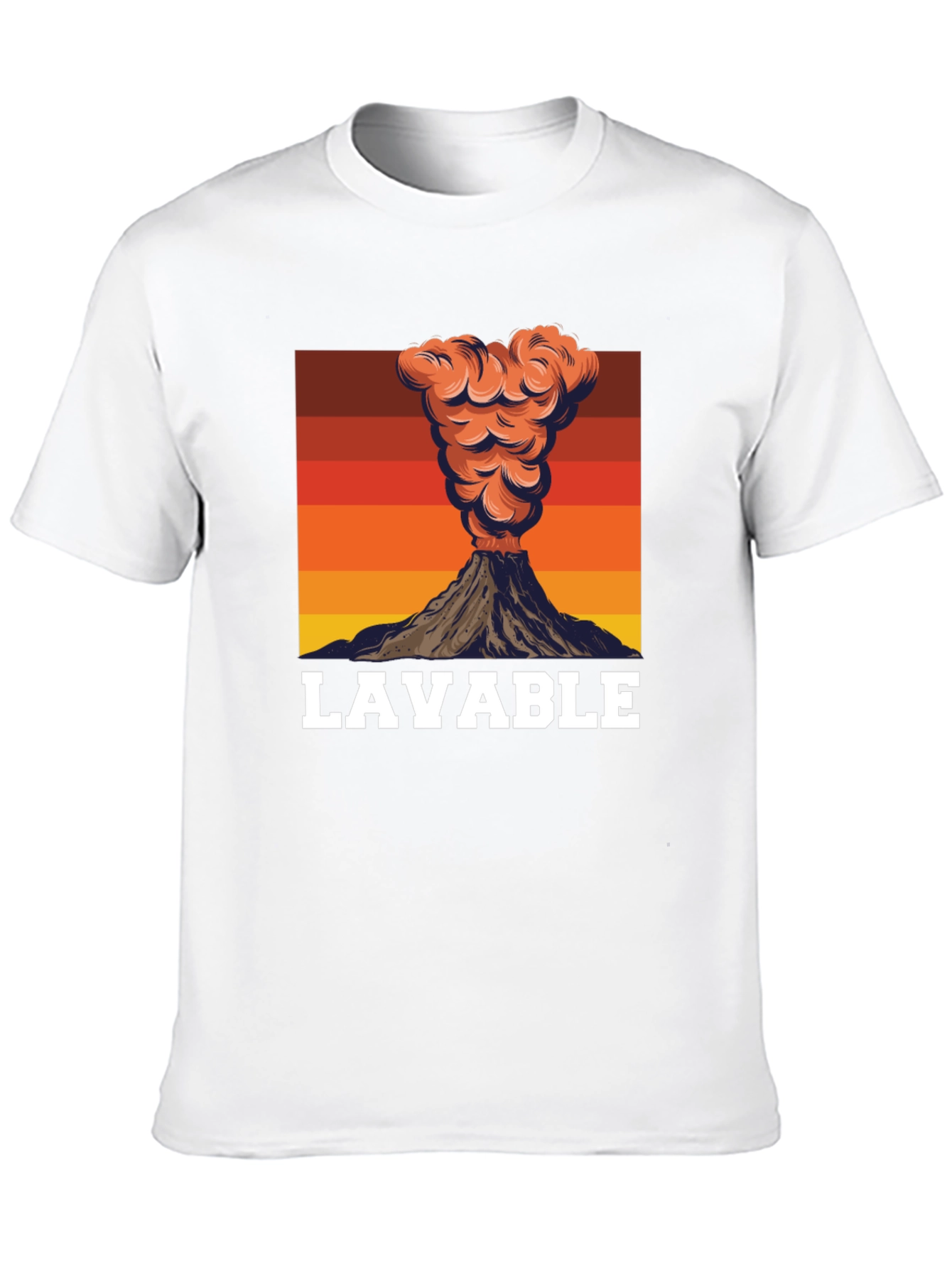 LAVABLE Volcano Graphic Tee - Mens Black T-Shirt