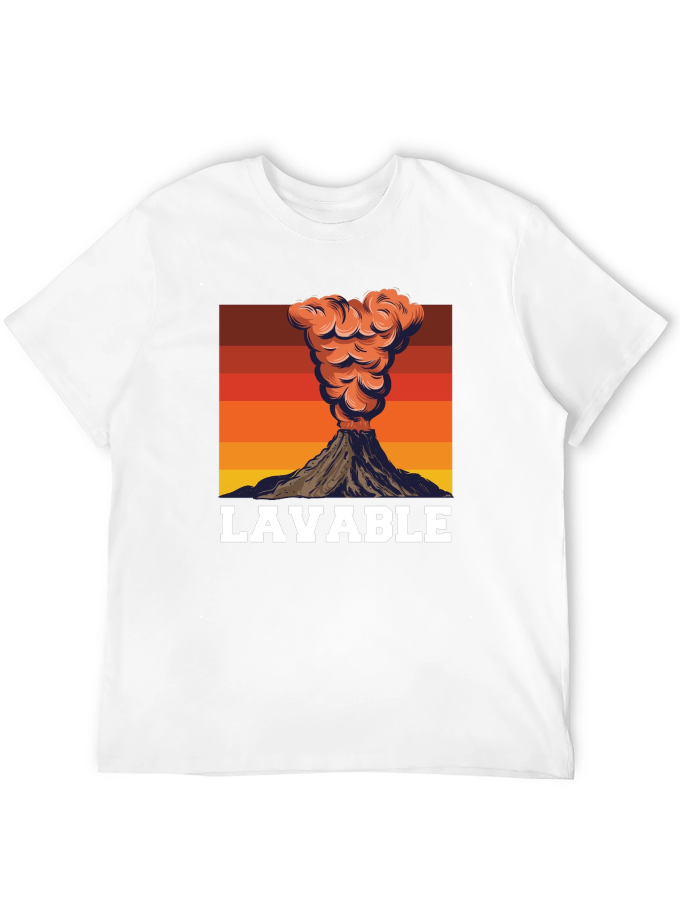 LAVABLE Volcano Graphic Tee - Mens Black T-Shirt