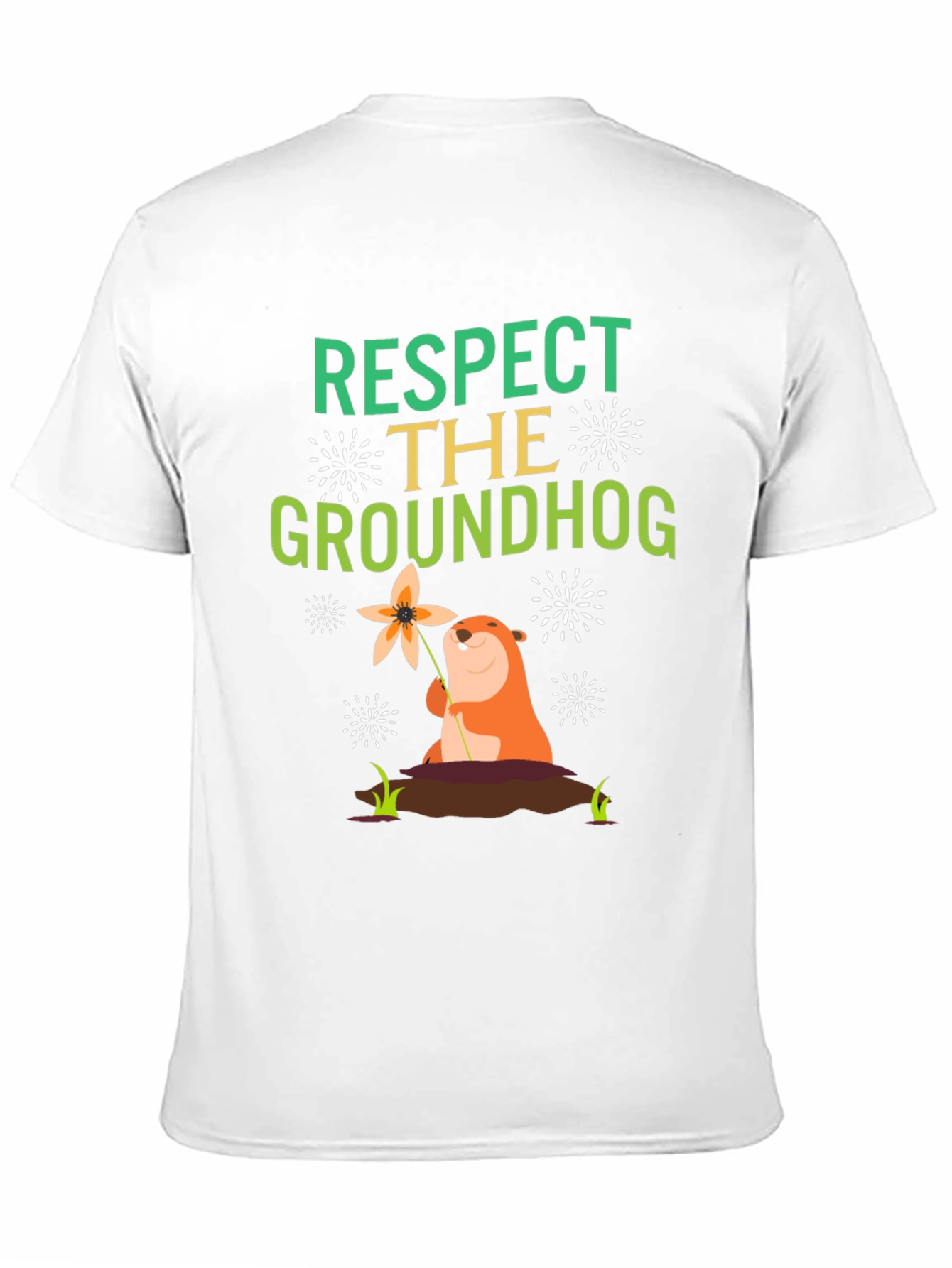 Respect the Groundhog Graphic T-Shirt