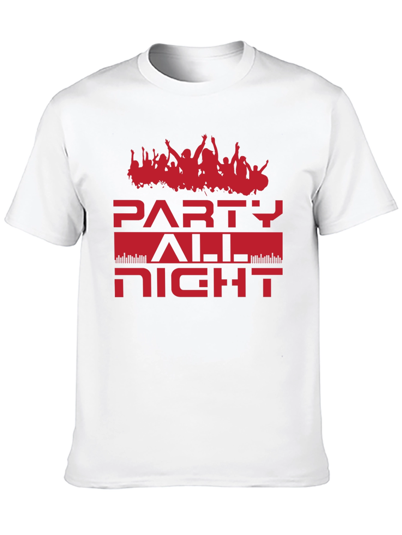 Party All Night Graphic Tee - Black