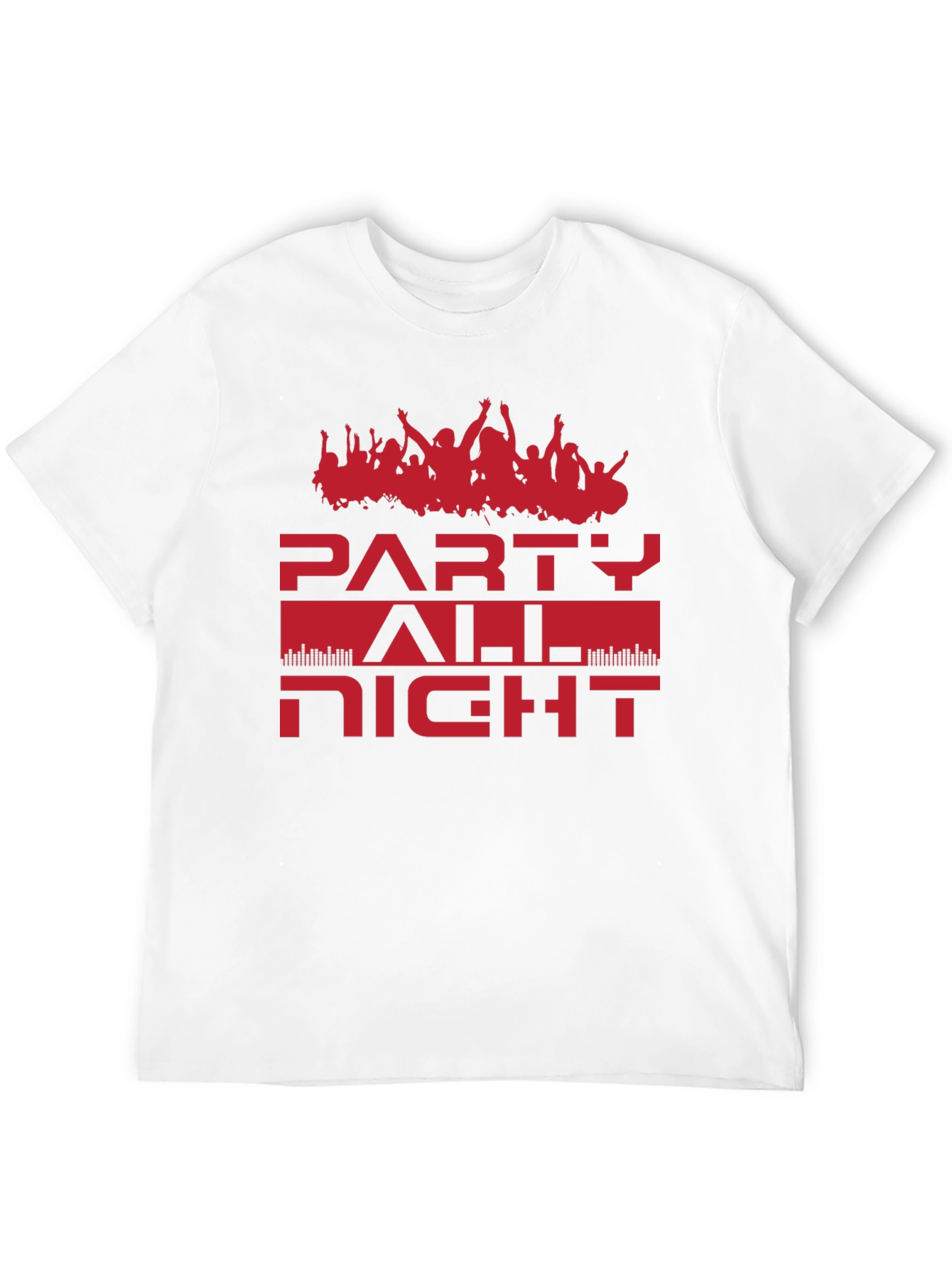 Party All Night Graphic Tee - Black