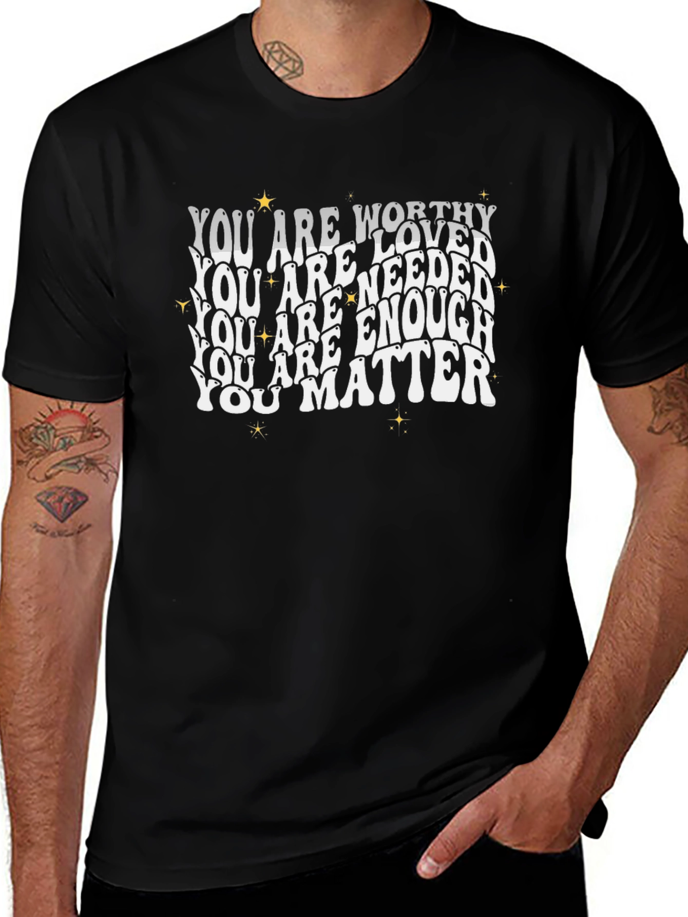 You Are Worthy Graphic Tee - Positive Affirmations