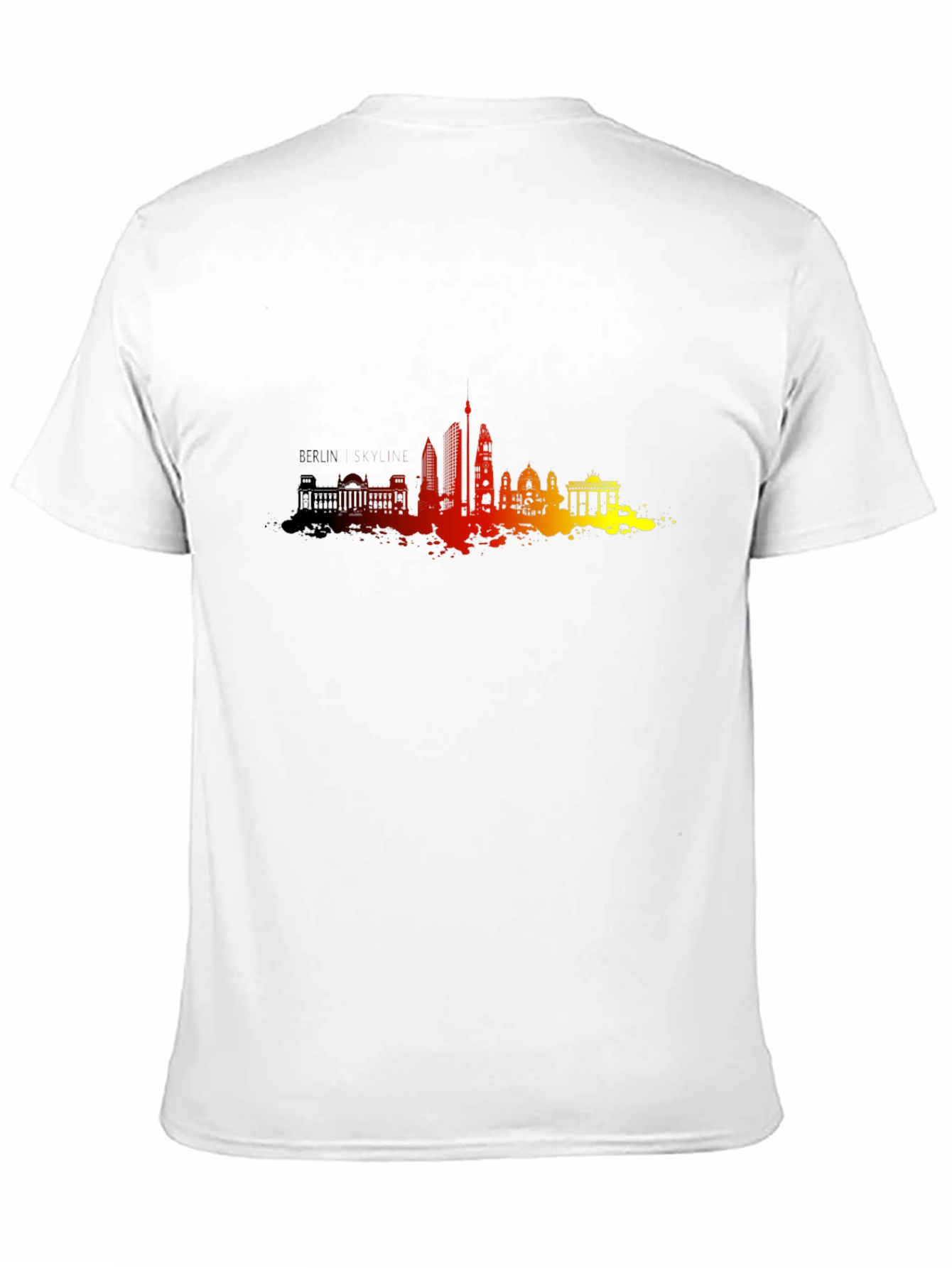 Berlin Skyline Mens Black Graphic Tee