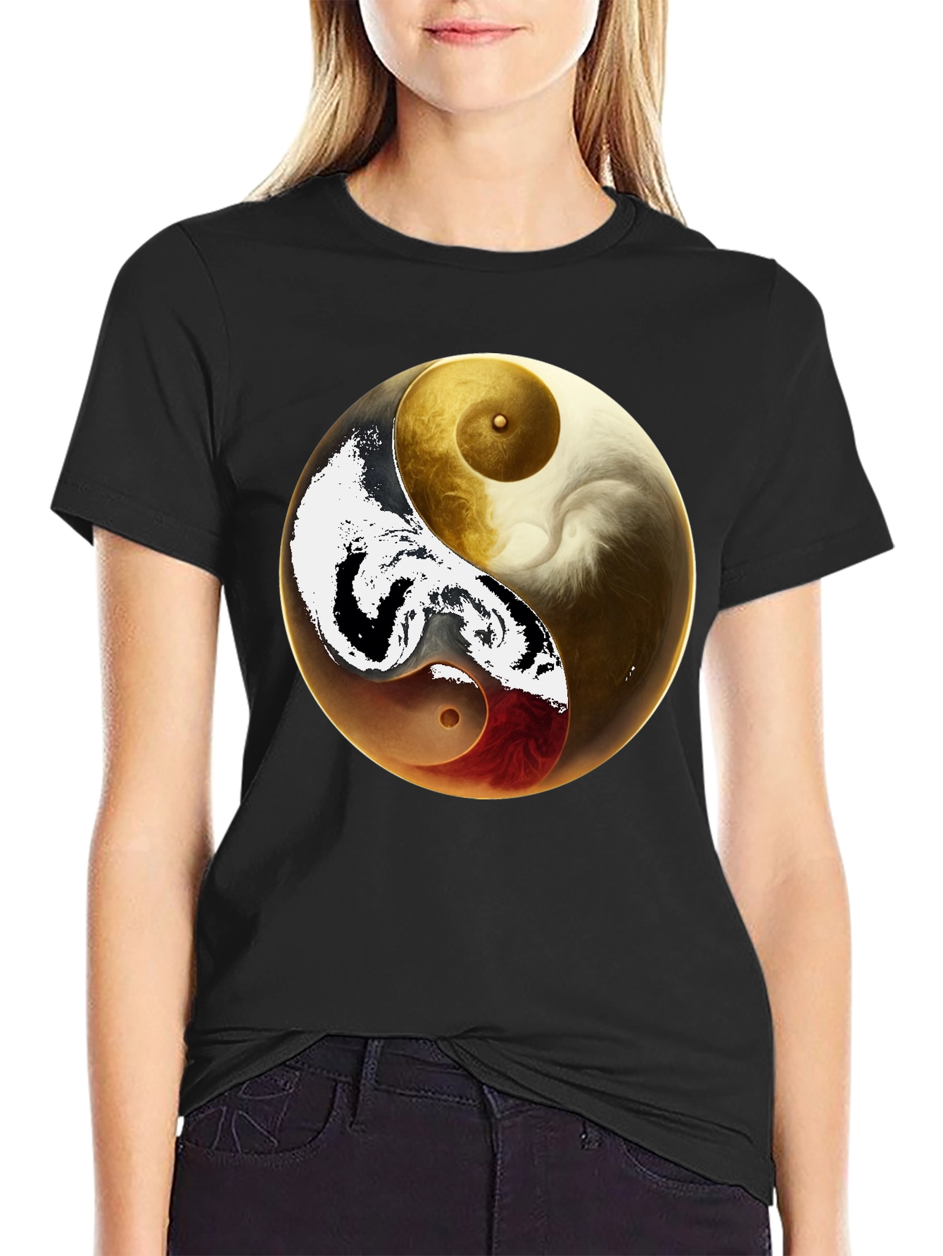 Yin Yang Artistic T-Shirt