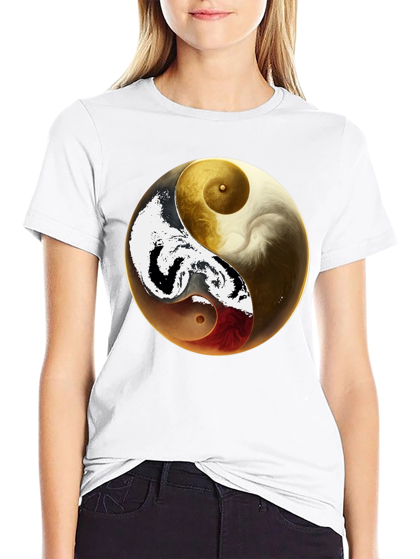 Yin Yang Artistic T-Shirt