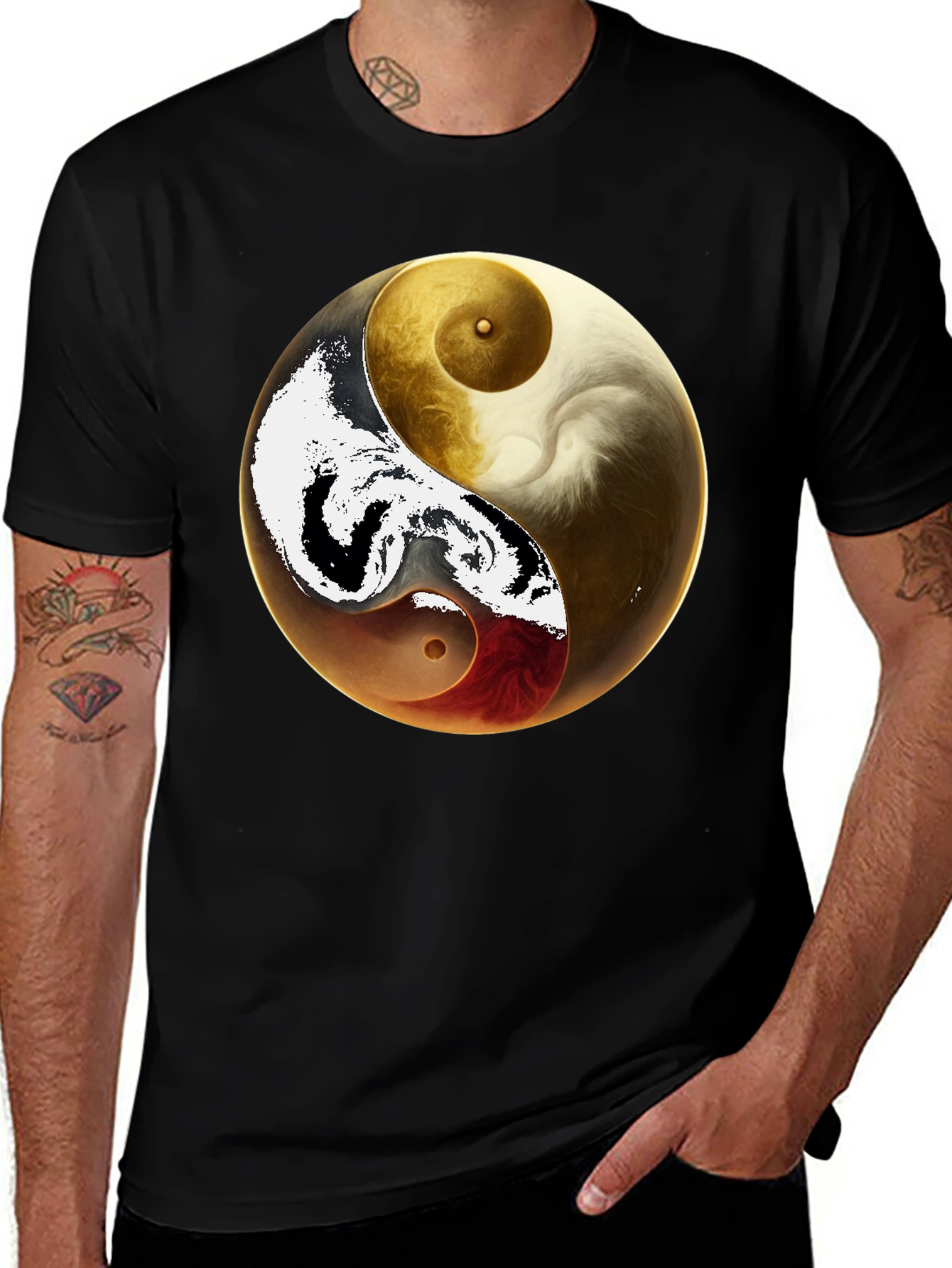 Yin Yang Artistic T-Shirt