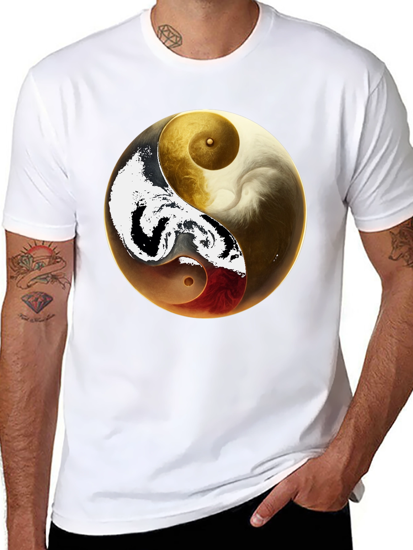 Yin Yang Artistic T-Shirt