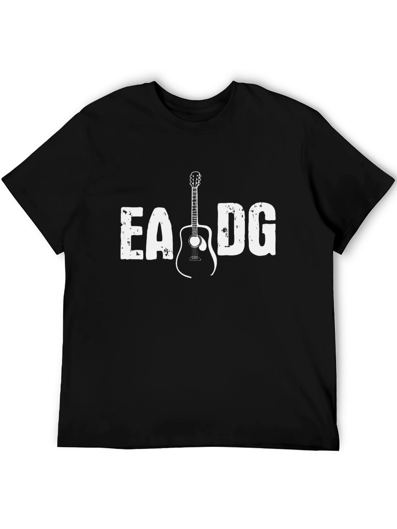 Guitar Tuning Black T-Shirt - Musician Apparel