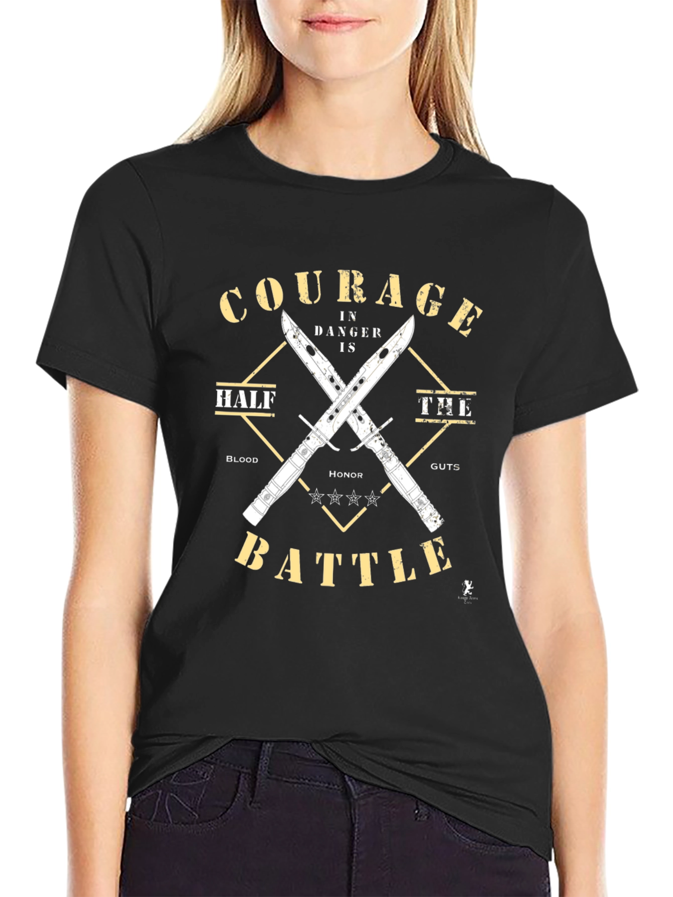Courage in Battle Graphic T-Shirt
