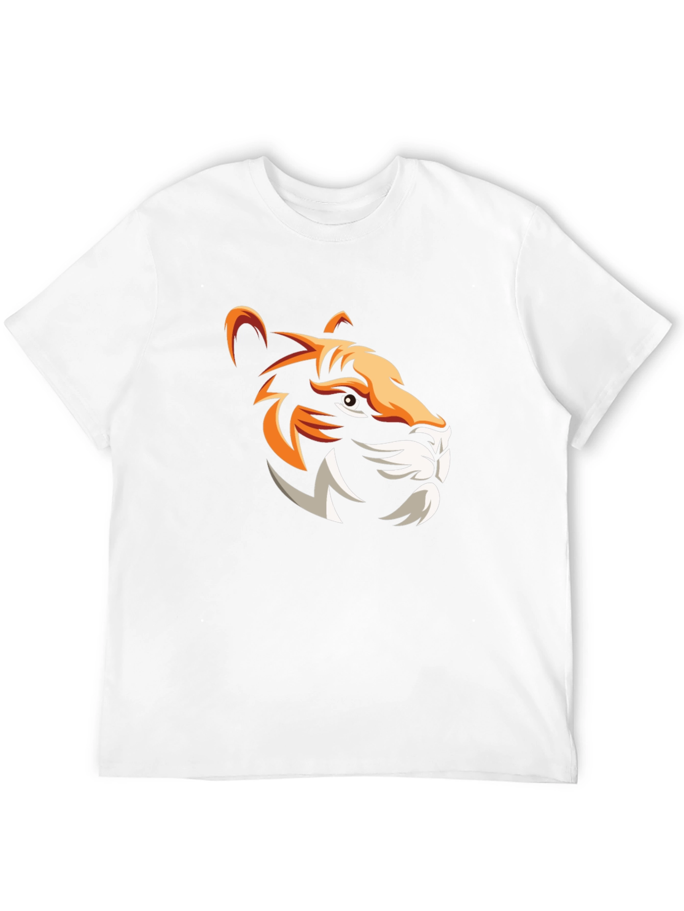 Bold Tiger Graphic Print Mens Black T-Shirt