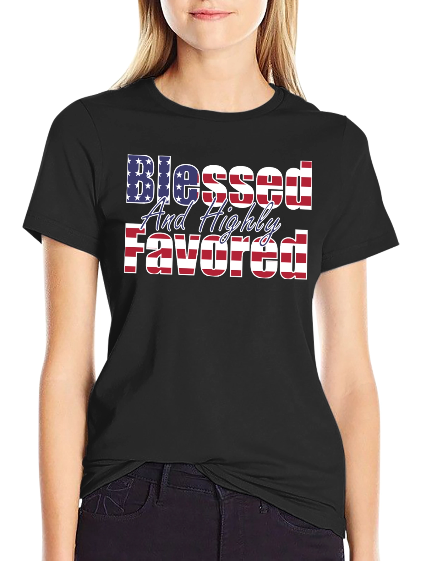 Blessed & Highly Favored Graphic Tee