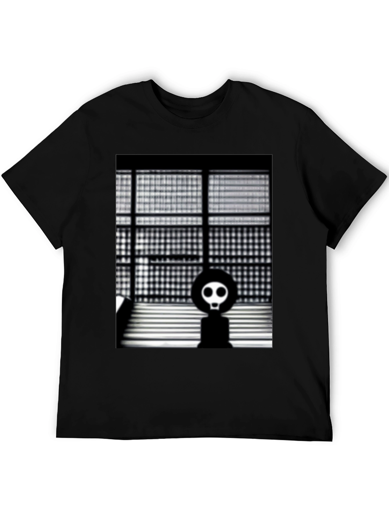 Modern Art T-Shirt - Geometric Skull Design