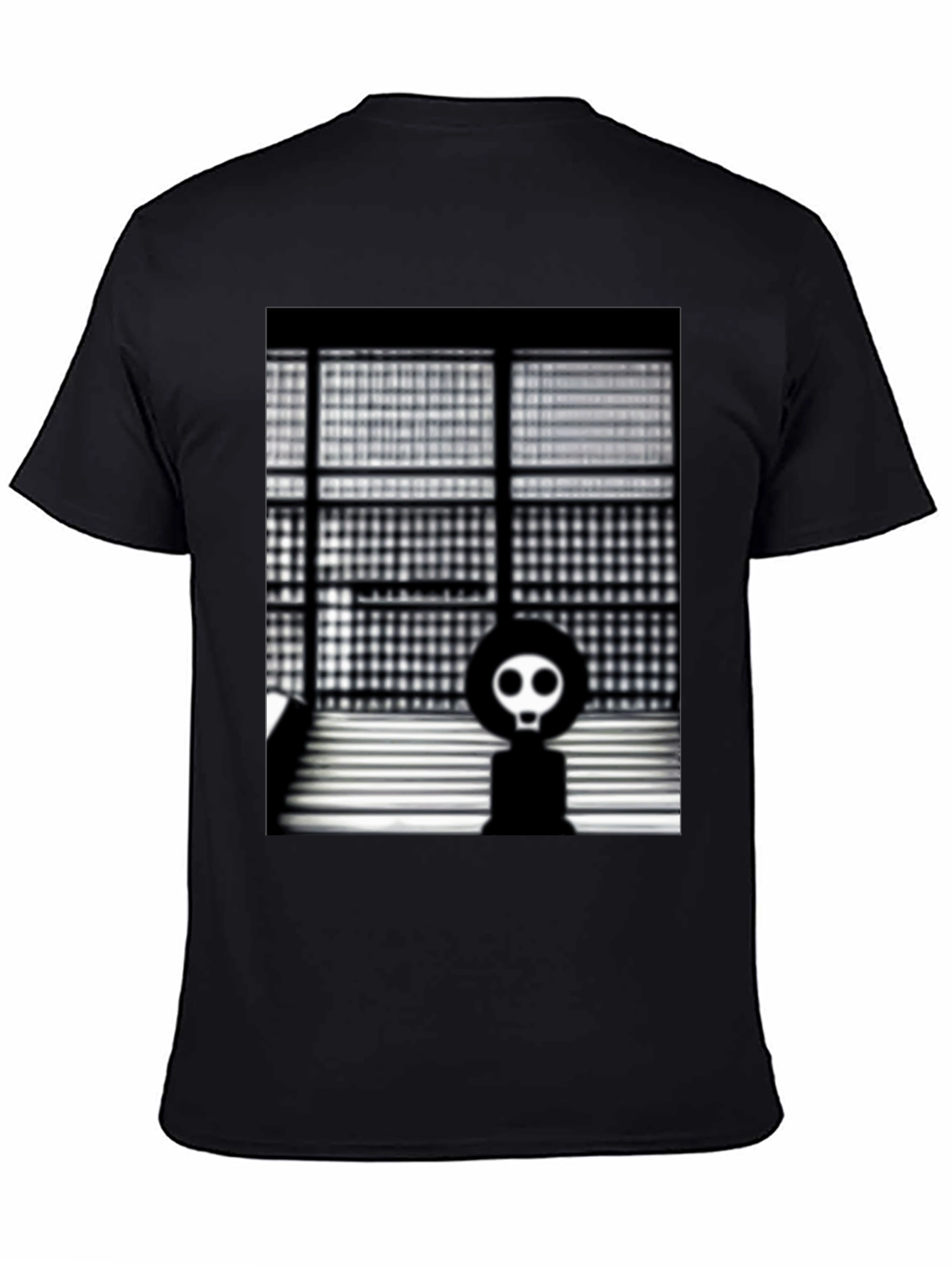 Modern Art T-Shirt - Geometric Skull Design