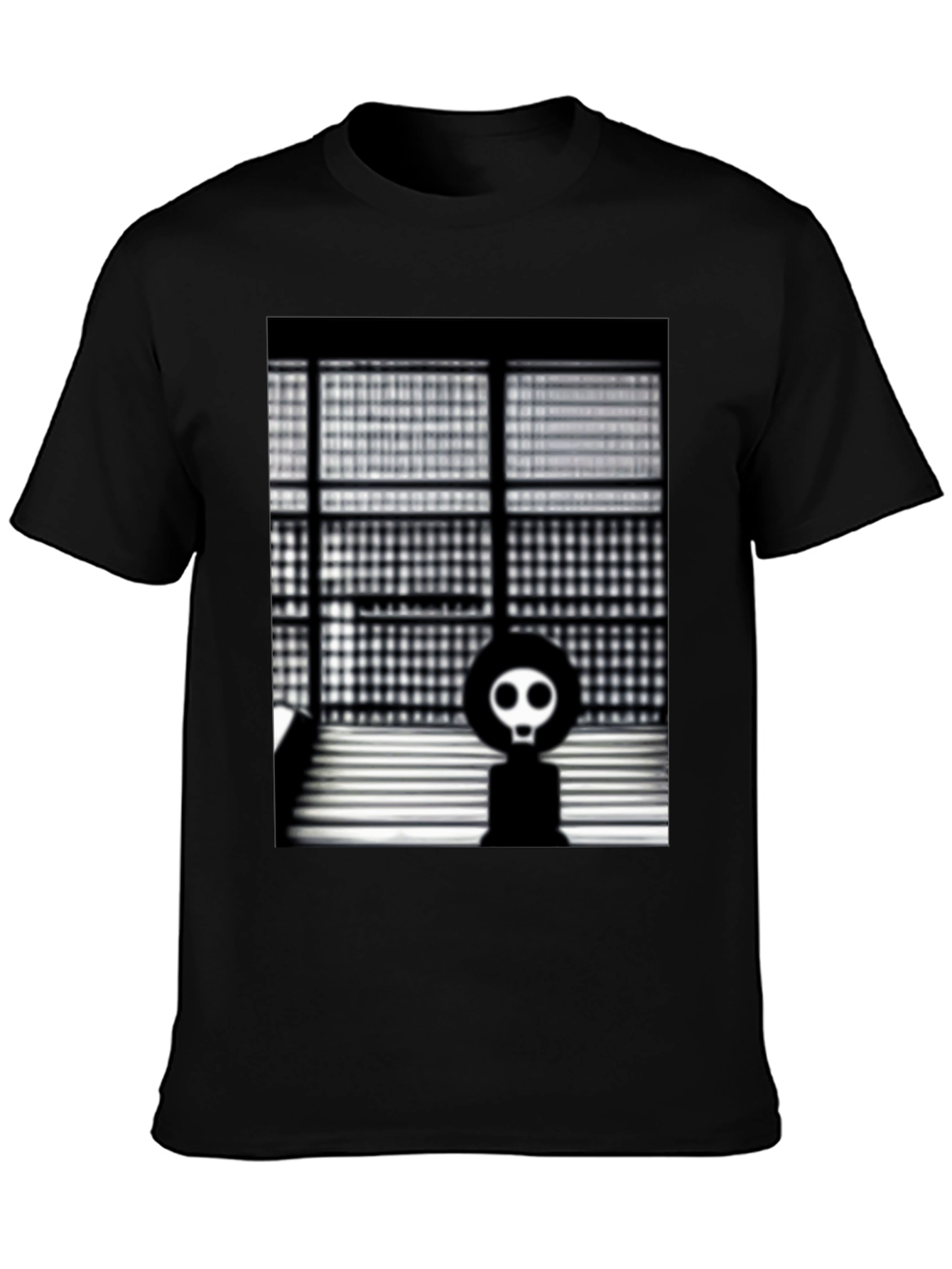 Modern Art T-Shirt - Geometric Skull Design