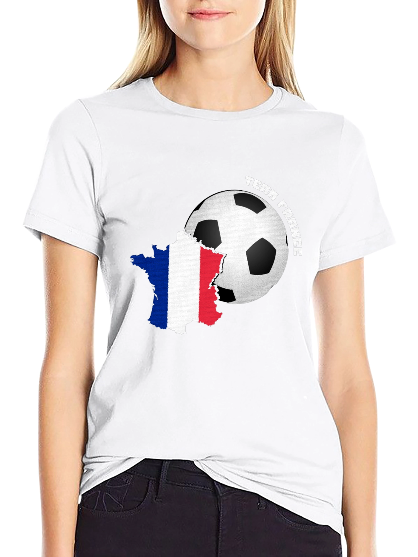 Team France Soccer T-Shirt - Black