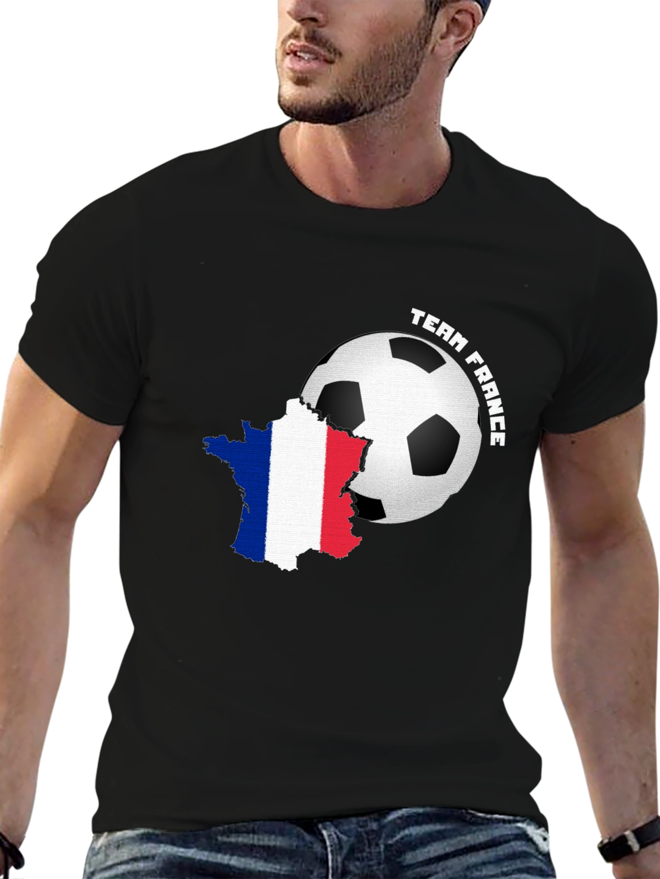 Team France Soccer T-Shirt - Black