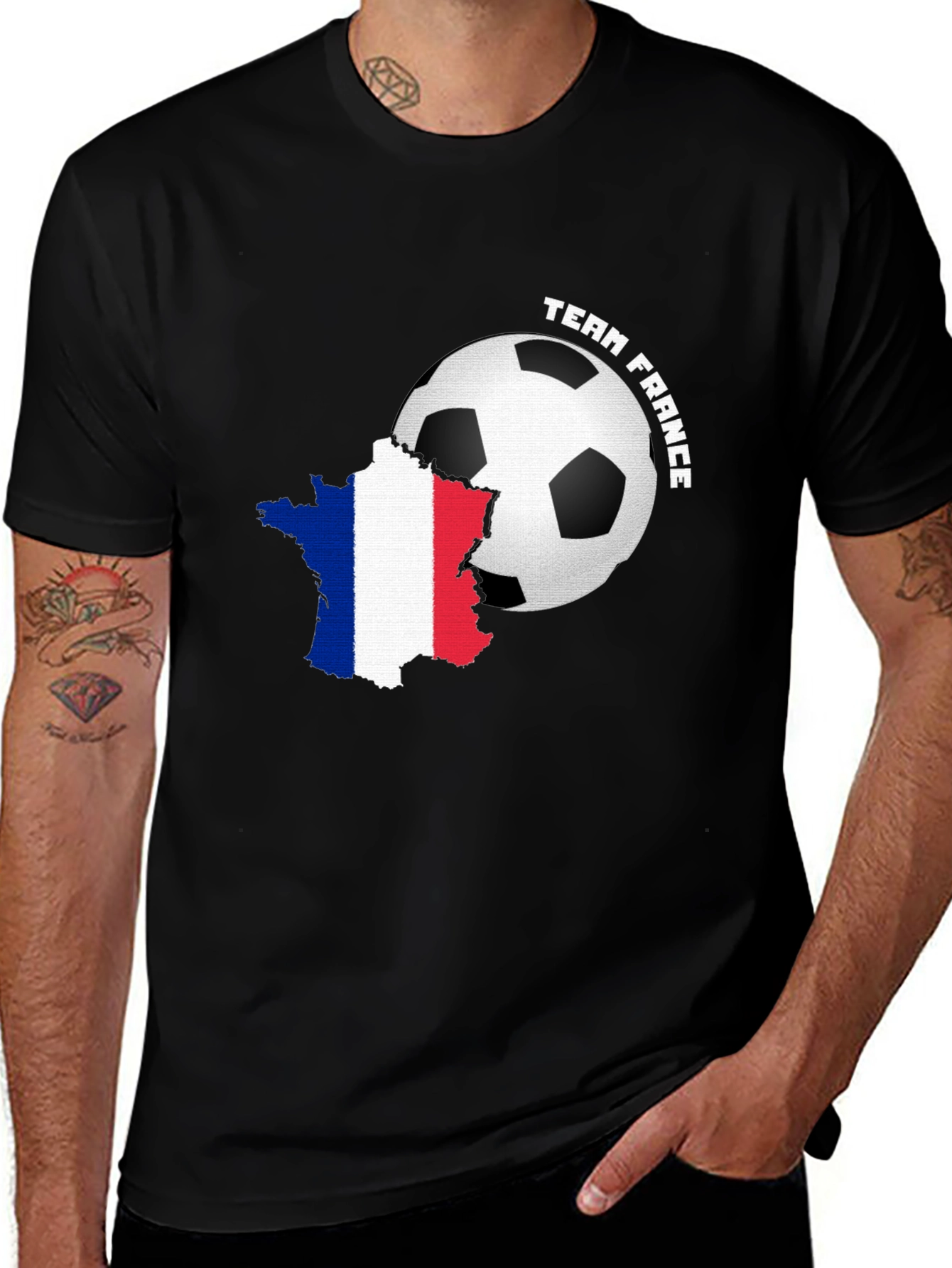 Team France Soccer T-Shirt - Black